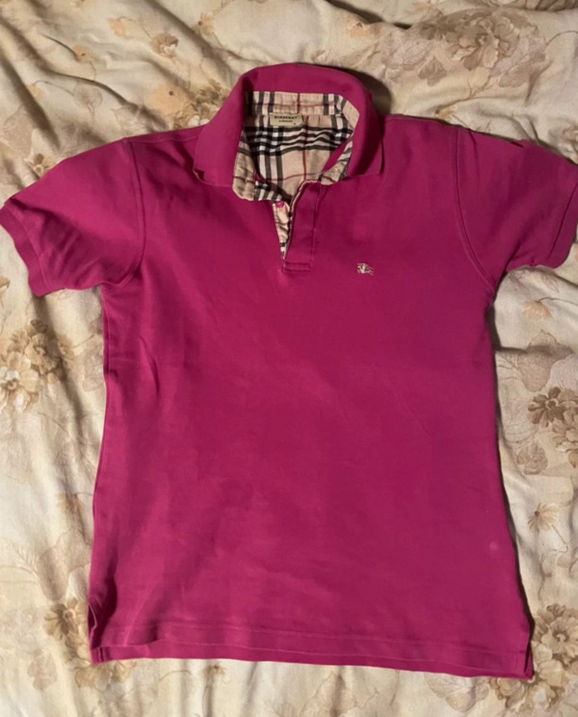 Burberry Pink burberry polo shirt Size US M / EU 48-50 / 2 - 2 Thumbnail