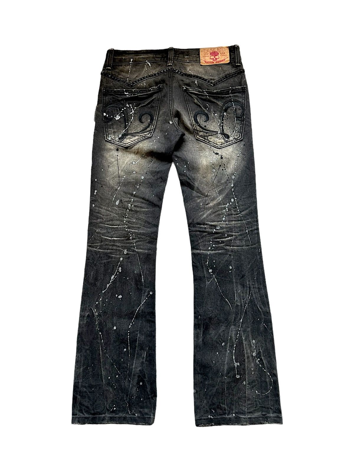 Yasuyuki Ishii 00’s LAGUST dusty studded gothic denim jeans Size US 30 / EU 46 - 2 Thumbnail