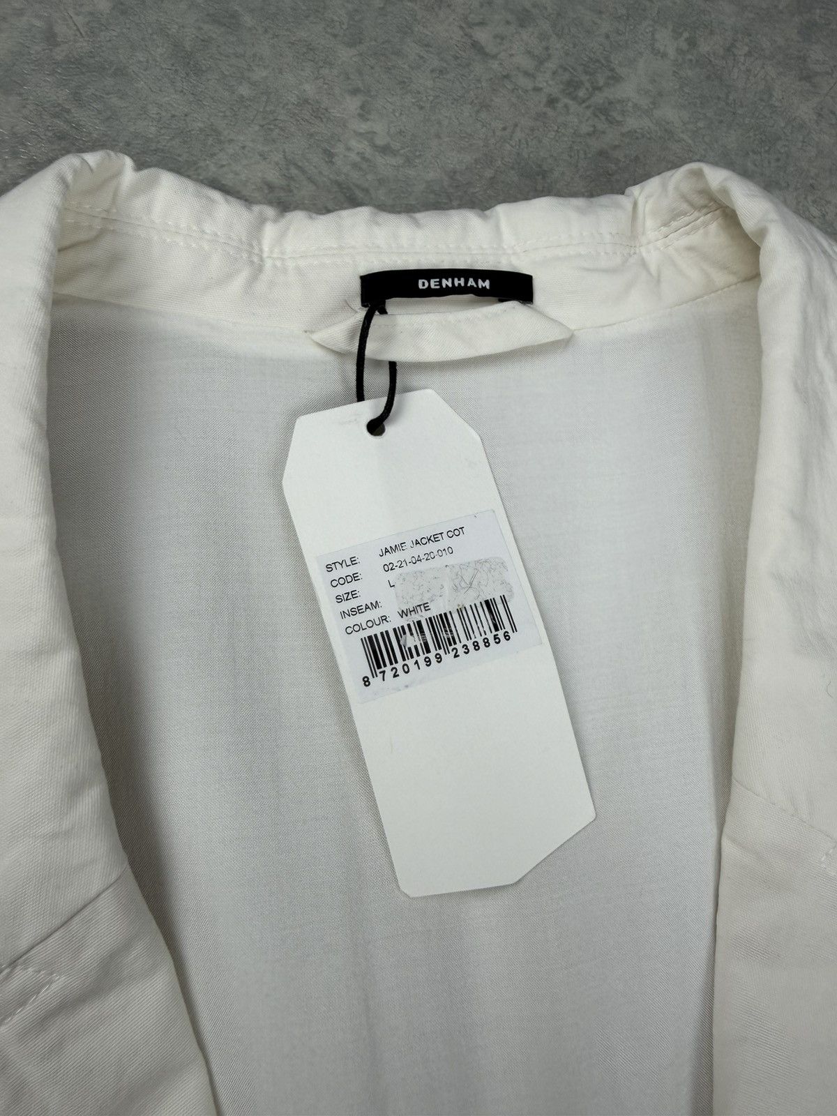DENHAM Denham Jamie White Cotton Blazer Size L Size L / US 10 / IT 46 - 7 Thumbnail