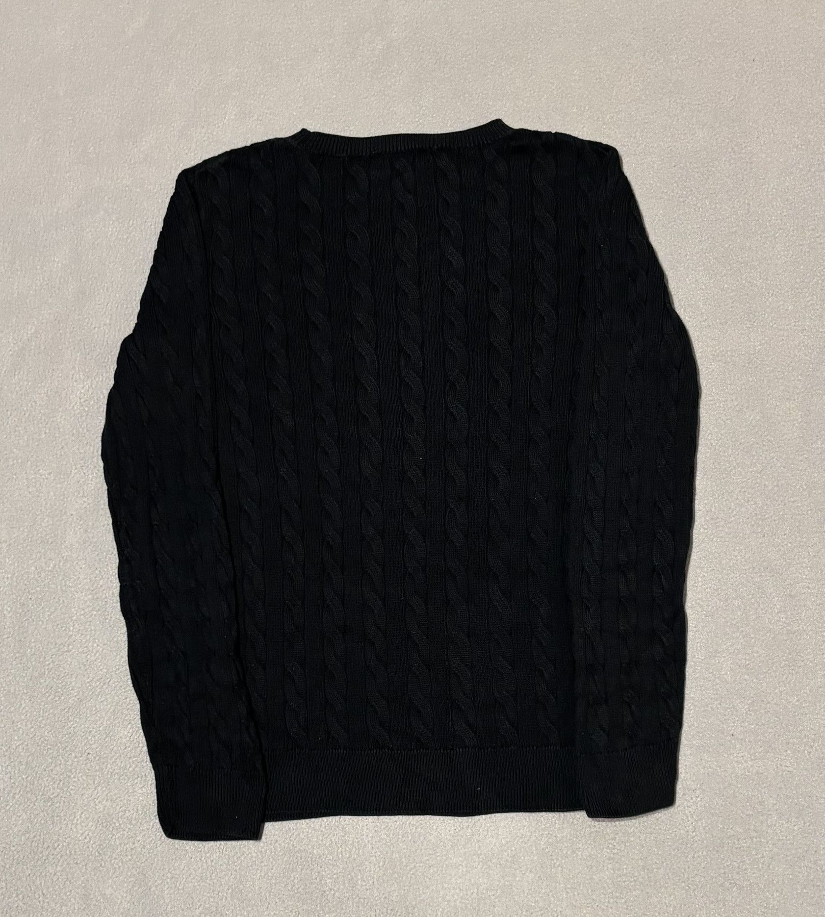 Lacoste Lacoste Cable Sweater Black Size M / US 6-8 / IT 42-44 - 8 Thumbnail