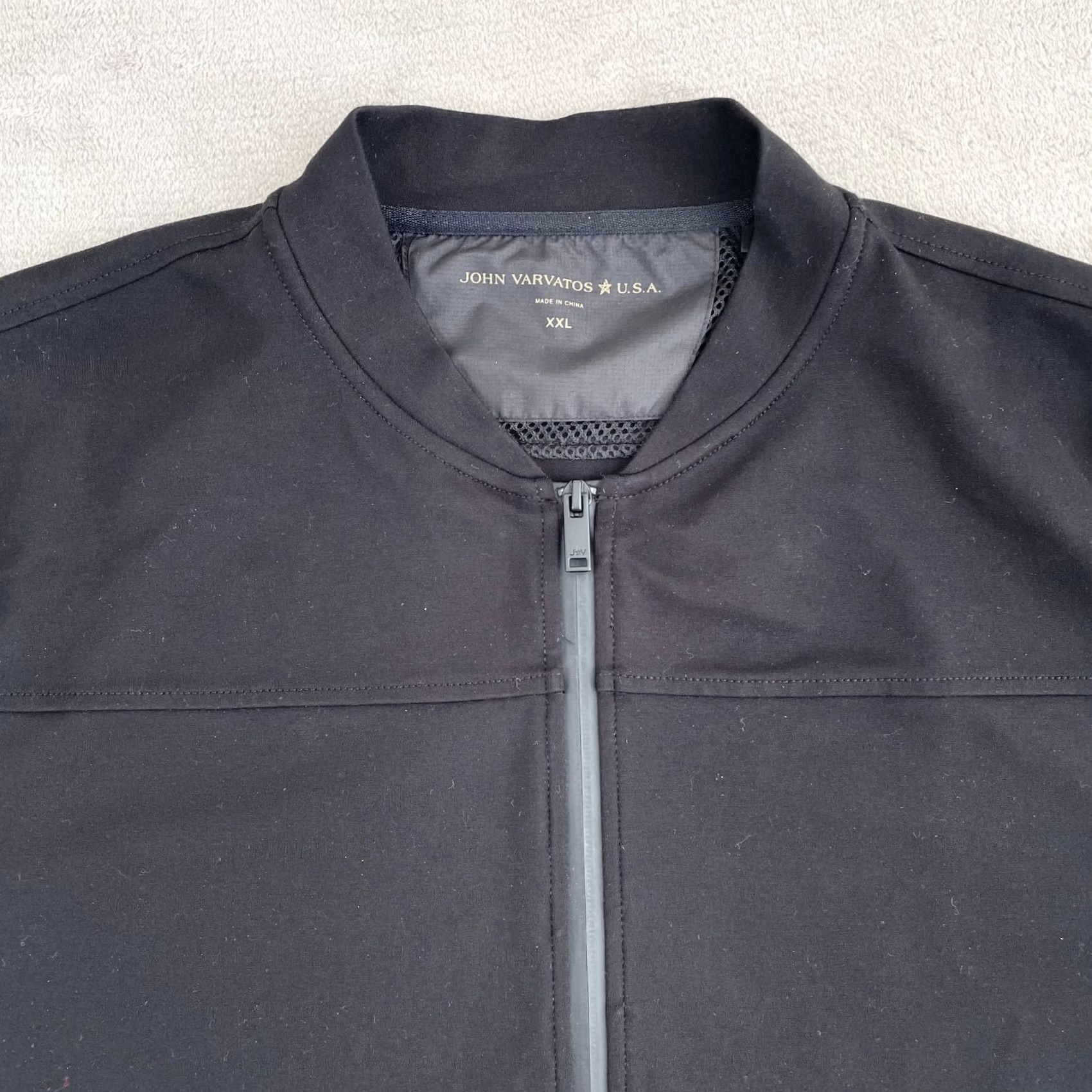 John Varvatos John Varvatos Cody Jacket Men 2XL Black Motto Collar Two Way Zip Pockets NWOT Jacket Men 2XL Black Motto Collar Two Way Zip Pockets NWOT Size US XXL / EU 58 / 5 - 3 Thumbnail