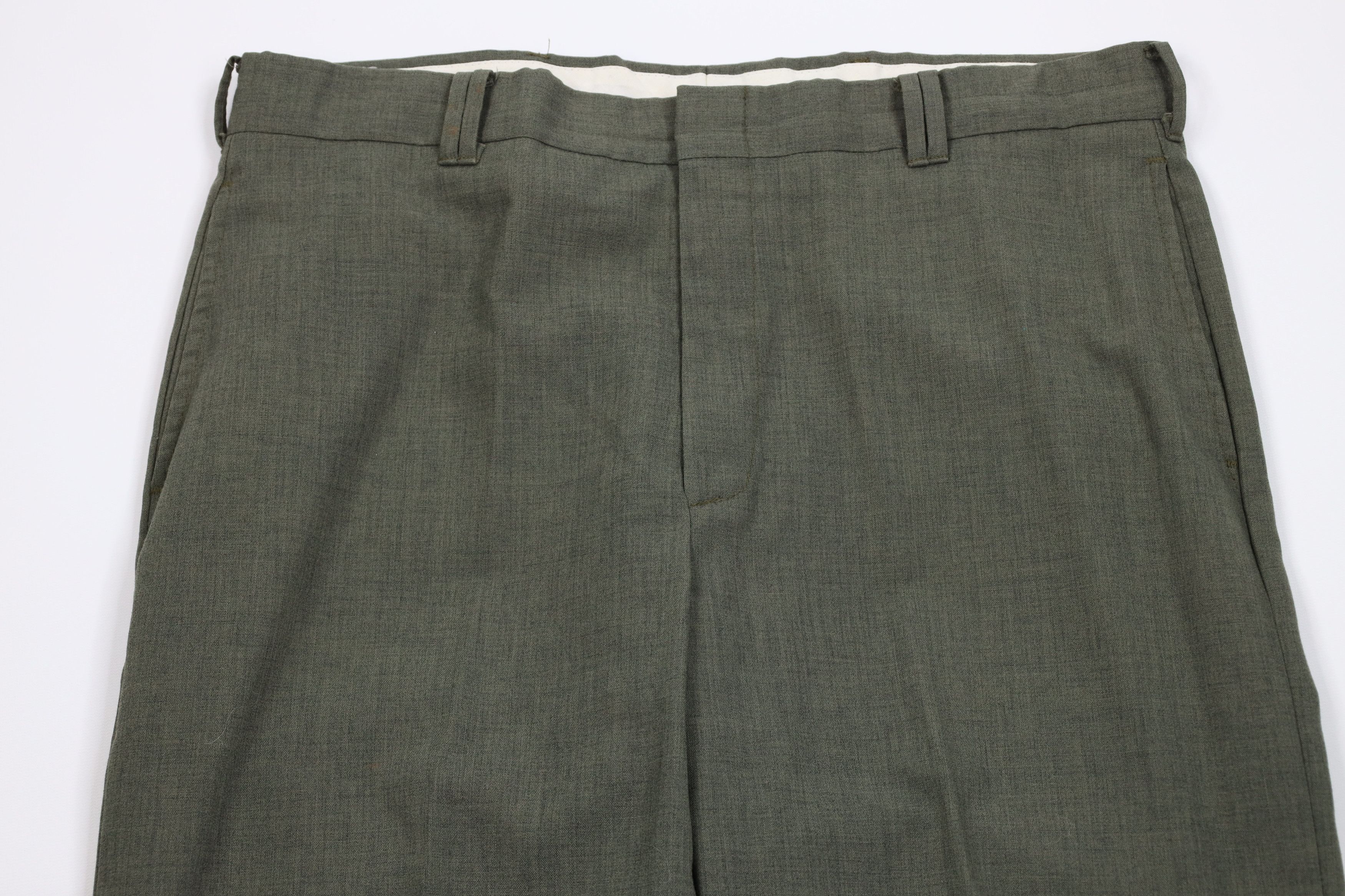 Vintage Vintage 60s Streetwear Wool Blend Wide Leg Chino Pants USA Size US 36 / EU 52 - 2 Thumbnail