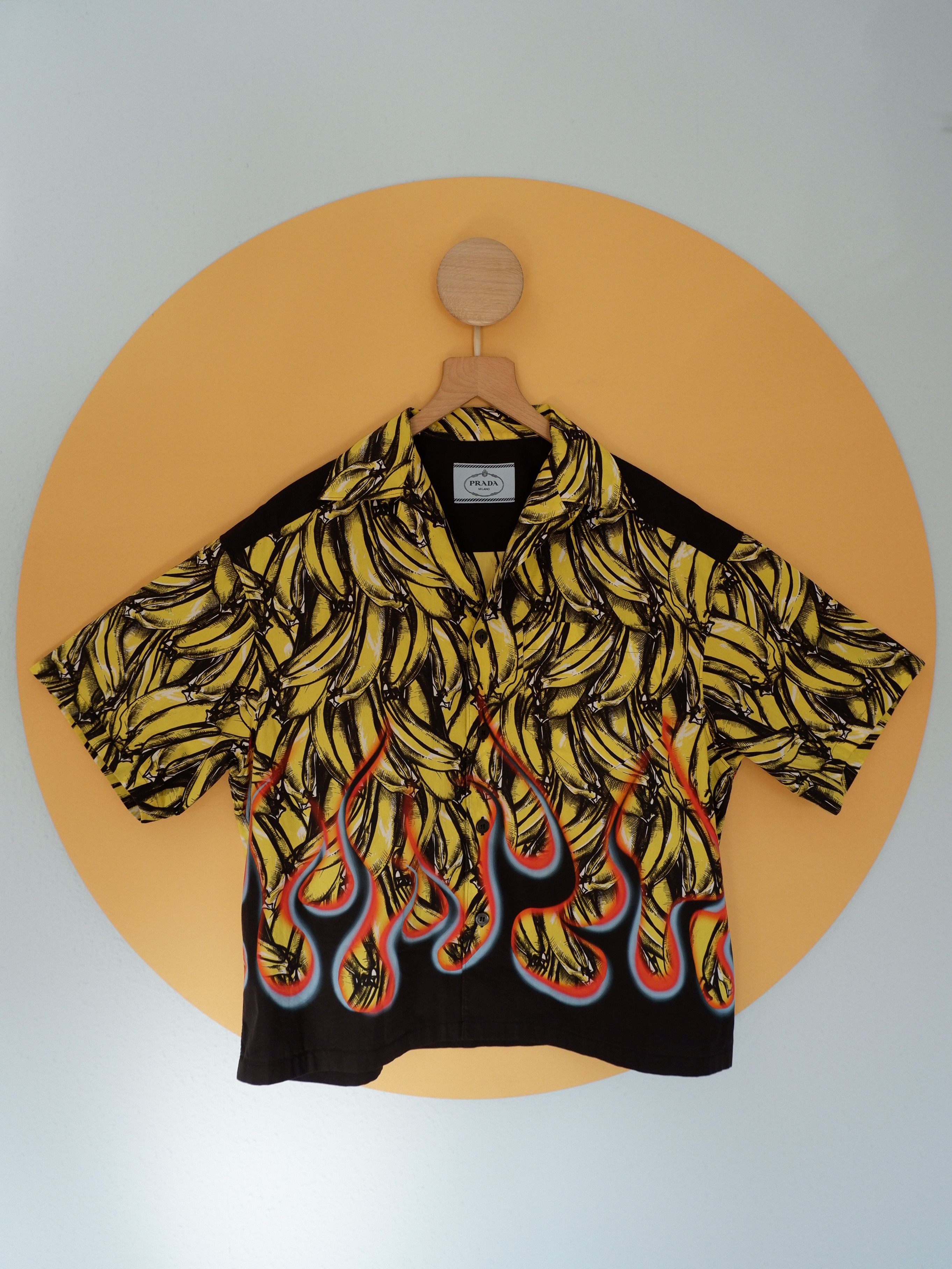 Prada banana hotsell flame shirt