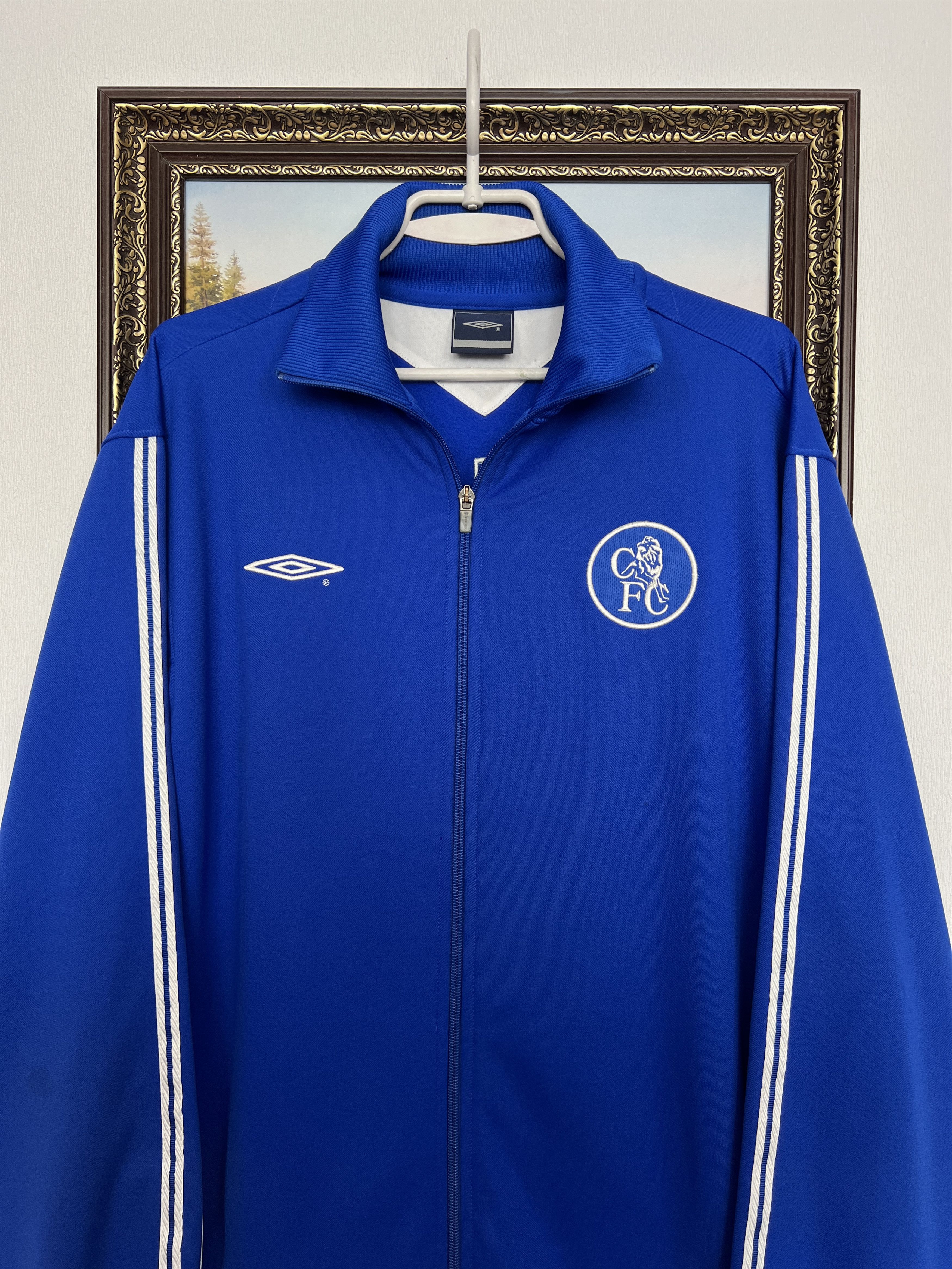Vintage Umbro Chelsea Football Jacket Soccer Blue Track Top