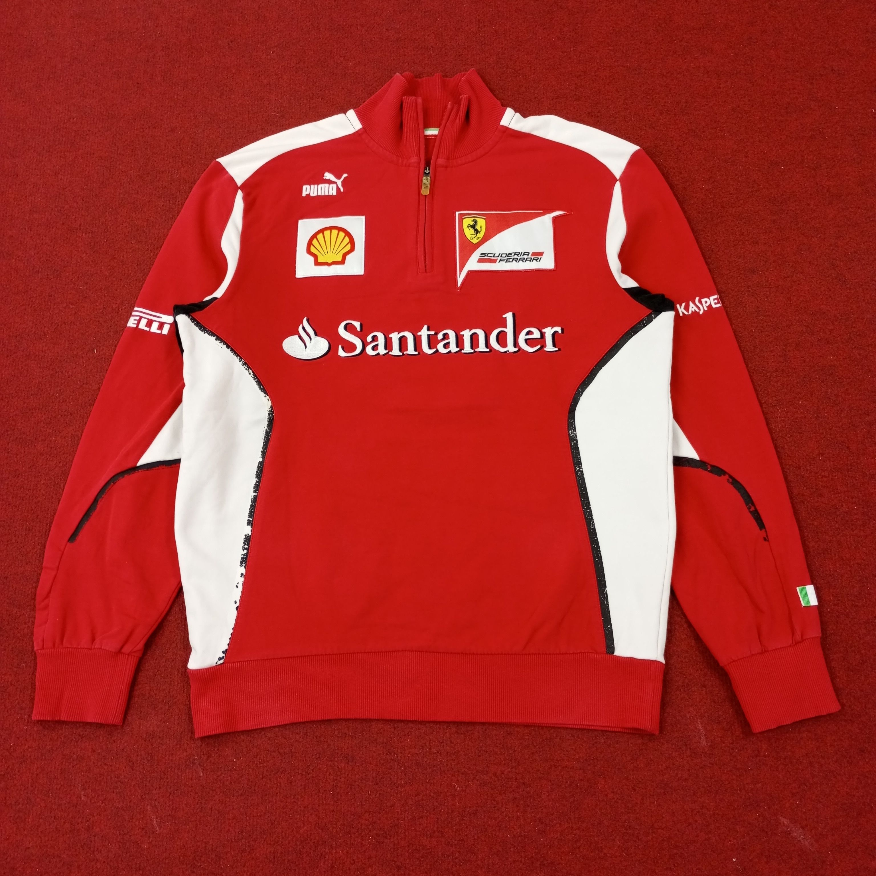 Ferrari Puma Ferrari Pirelli Half Zipper Sweatshirt c234n20 Size US M / EU 48-50 / 2 - 1 Thumbnail