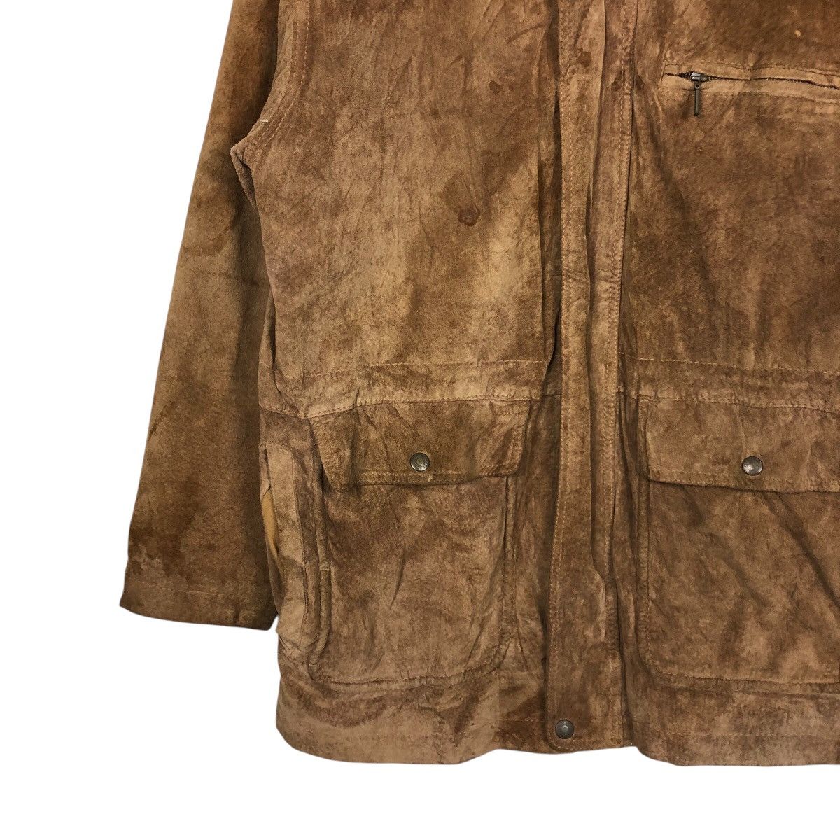 Japanese Brand 📌Vintage Chore Worker Leather Jacket Machope Issey Miyake Size US M / EU 48-50 / 2 - 5 Thumbnail