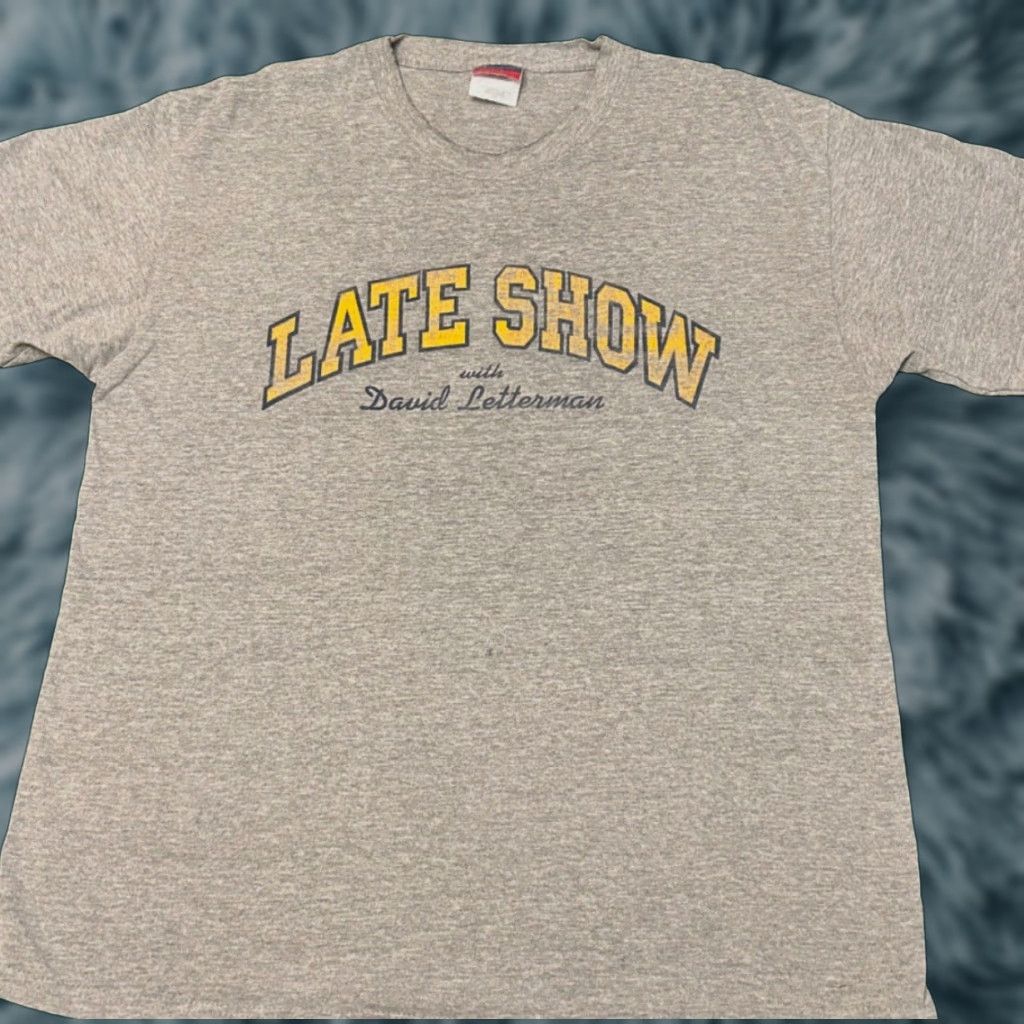 Champion VINTAGE 90s Late Show With David Letterman VTG Shirt Mens Large Champion Shirt Size US L / EU 52-54 / 3 - 1 Thumbnail