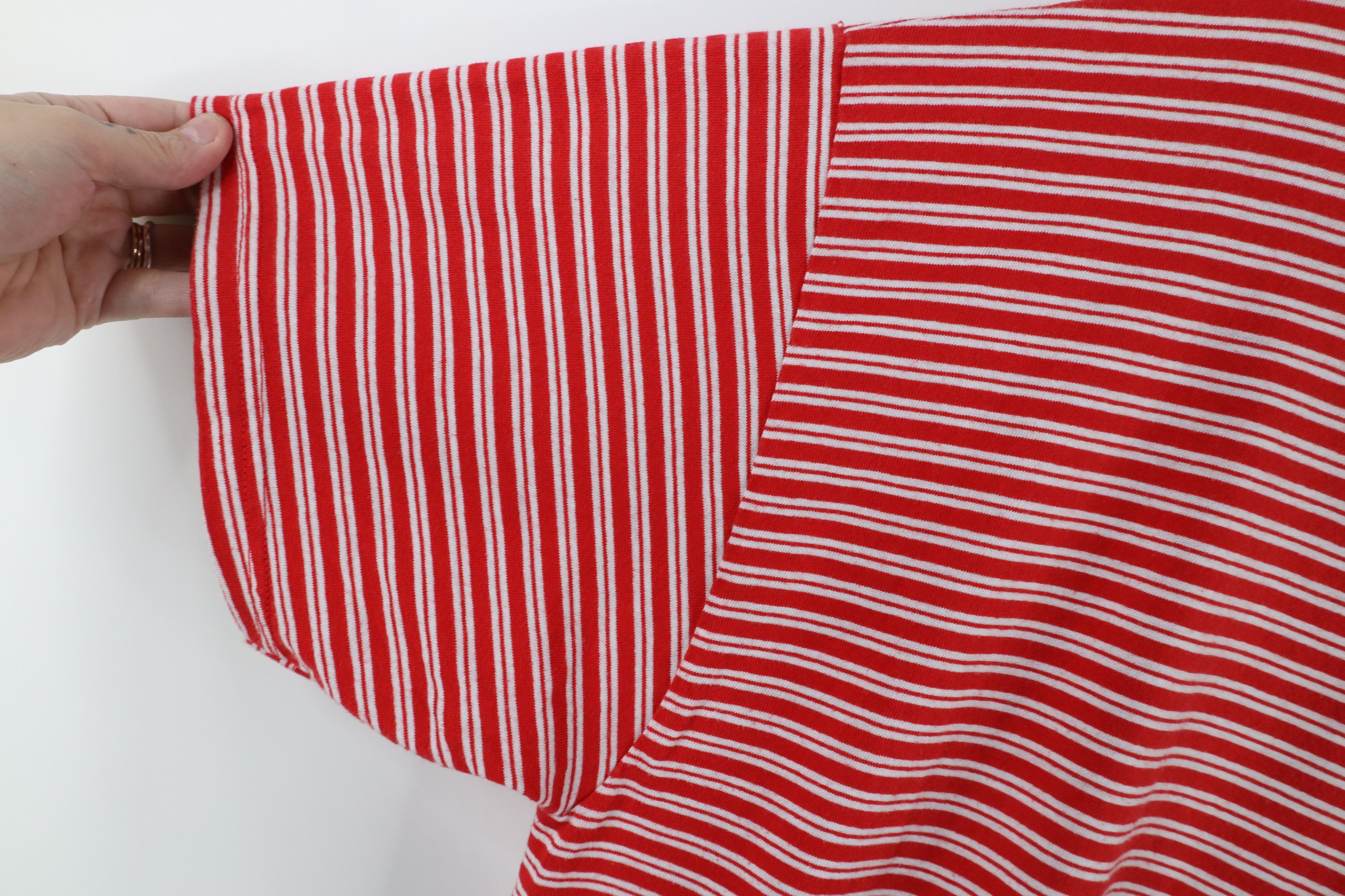 Vintage Vintage 90s Streetwear Cane Striped Short Sleeve T-Shirt Size US L / EU 52-54 / 3 - 5 Thumbnail