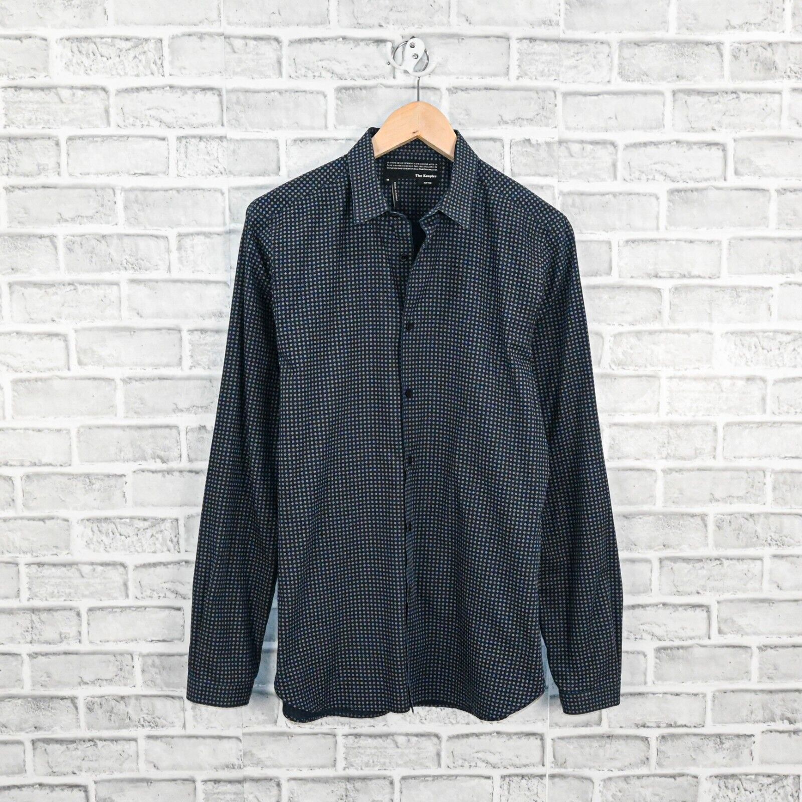 The Kooples The Kooples Fitted Button up Shirt in Blue circle dot print Size US M / EU 48-50 / 2 - 1 Thumbnail