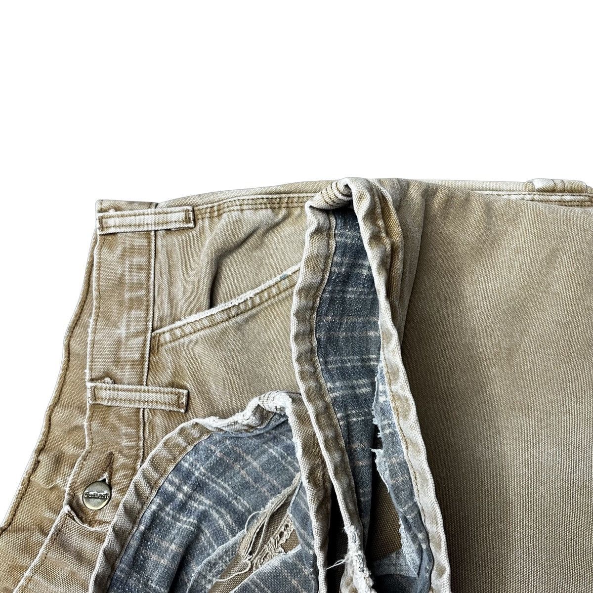 Carhartt × Vintage vintage carhartt khaki flannel pants Size US 30 / EU 46 - 2 Thumbnail