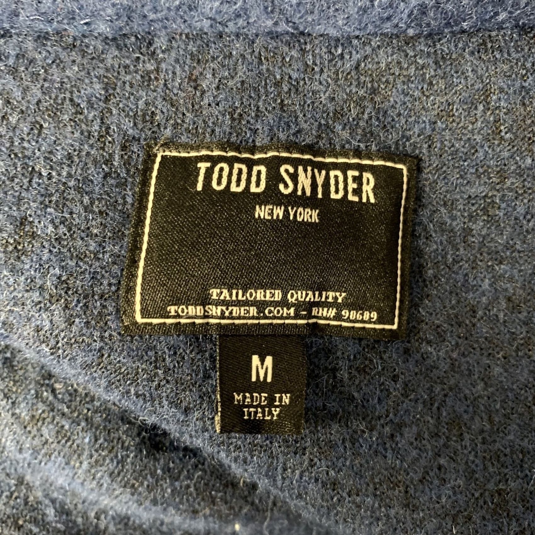 Todd Snyder TODD SNYDER Jacket Size M Blue Textured Wool Blend Size US M / EU 48-50 / 2 - 6 Thumbnail