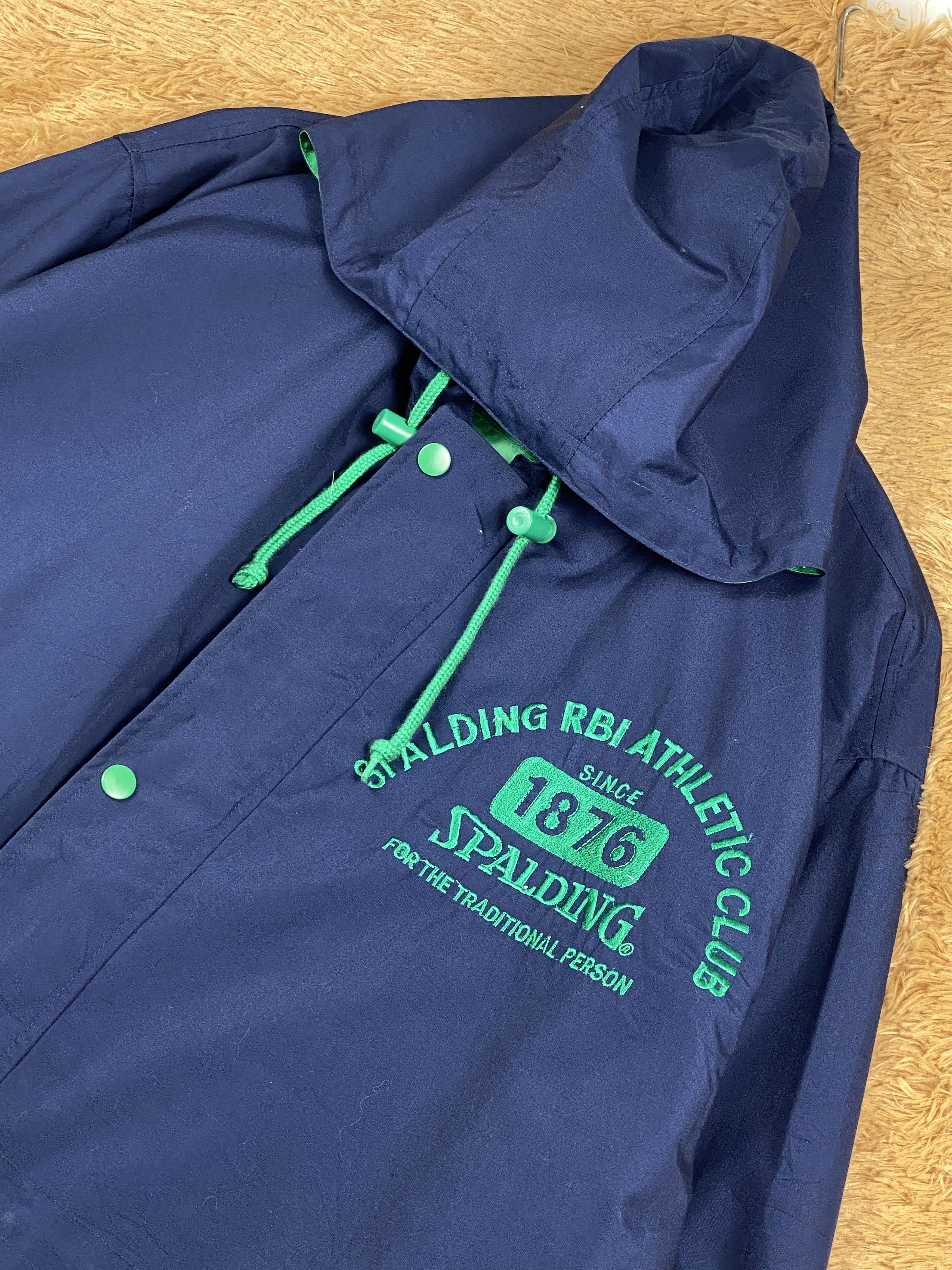 Spalding Vintage Spalding Hoodie Long Jacket Parkas J1705 Size US L / EU 52-54 / 3 - 2 Thumbnail