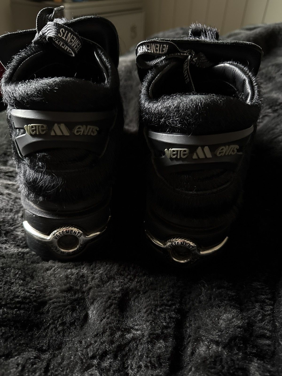 New Rock × Vetements VETEMENT X NEW ROCK Black Pony Hair Size US 9 / EU 42 - 3 Thumbnail