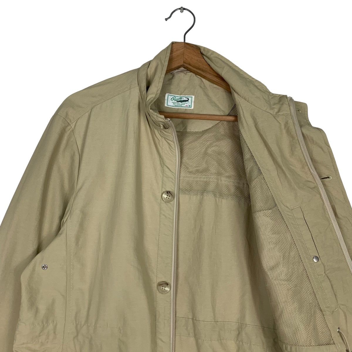 Japanese Brand CROCODILE Zipper Button Casual Jacket #0872-C39 Size US M / EU 48-50 / 2 - 10 Thumbnail