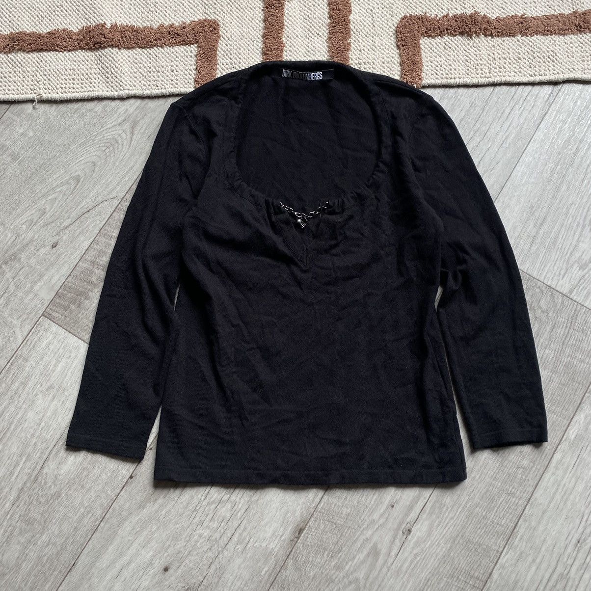 DIRK BIKKEMBERGS CHAIN VISCOSA/ELASTAM SWEATER