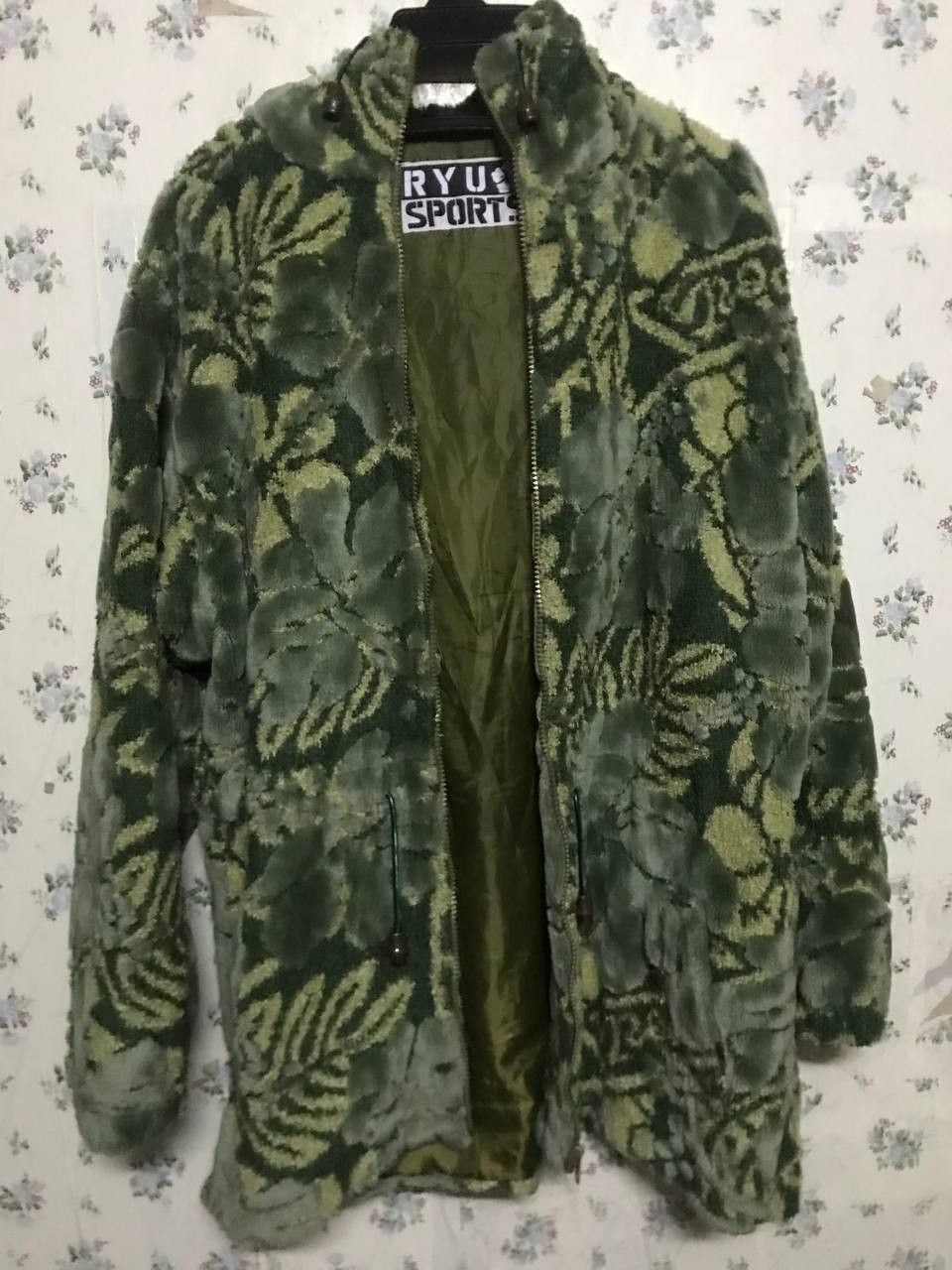 Japanese Brand RYU Sports Floral Jacquard Jacket Size US L / EU 52-54 / 3 - 1 Thumbnail