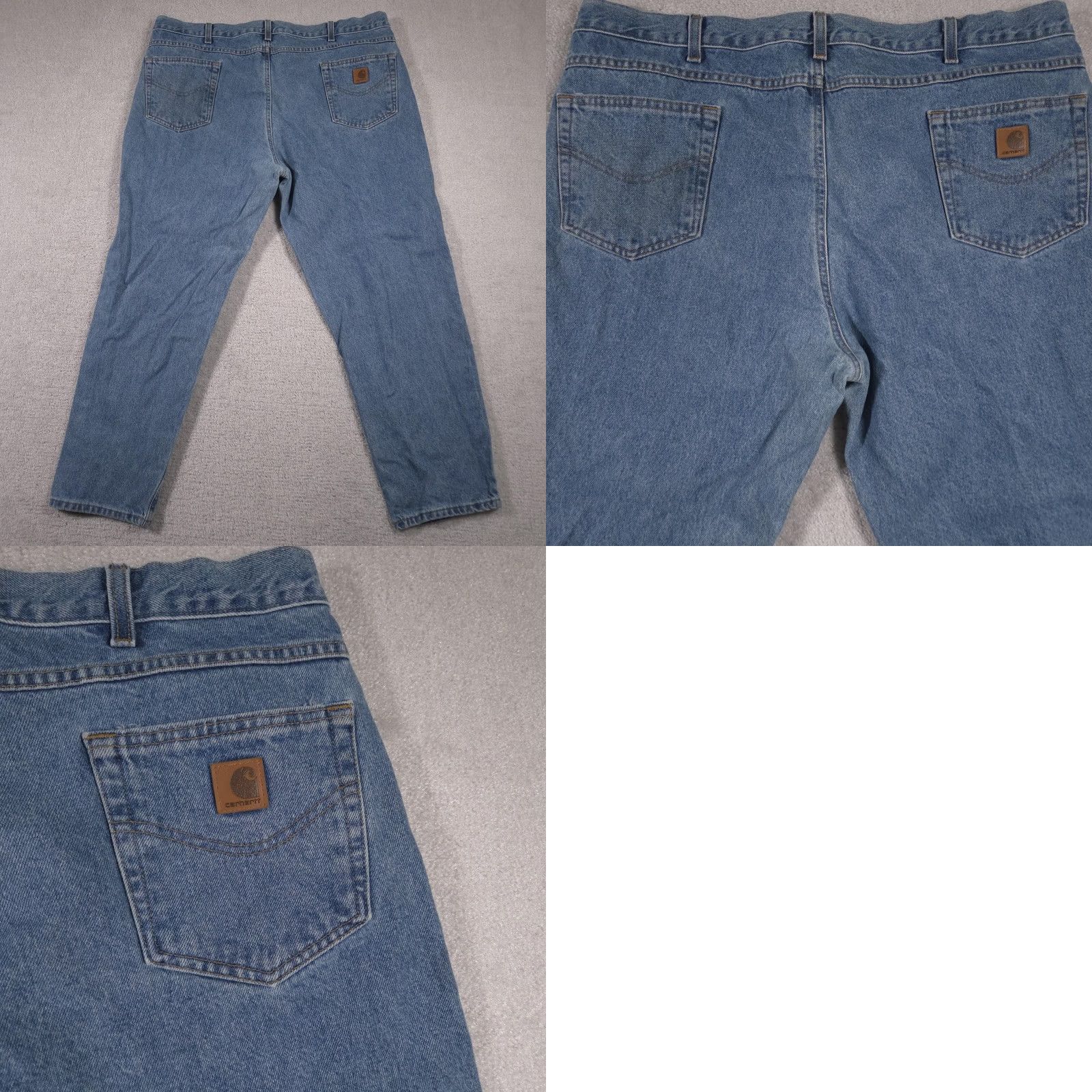 Carhartt Carhartt Jeans Mens 44x30 Blue Relaxed Fit Denim Straight Leg 100% Cotton Pants Size US 44 / EU 60 - 10 Thumbnail