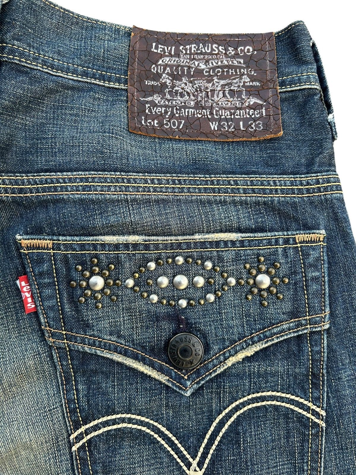 Kapital Flare Vintage Levis Hippies Style Distressed Denim Jeans Size US 34 / EU 50 - 5 Thumbnail