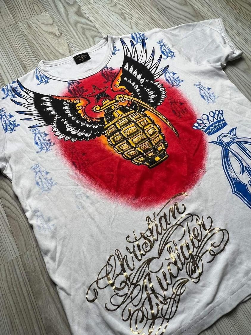 Christian Audigier Ed Hardy by Christian Audiger Y2k 💥🔥 Size US XXL / EU 58 / 5 - 4 Thumbnail