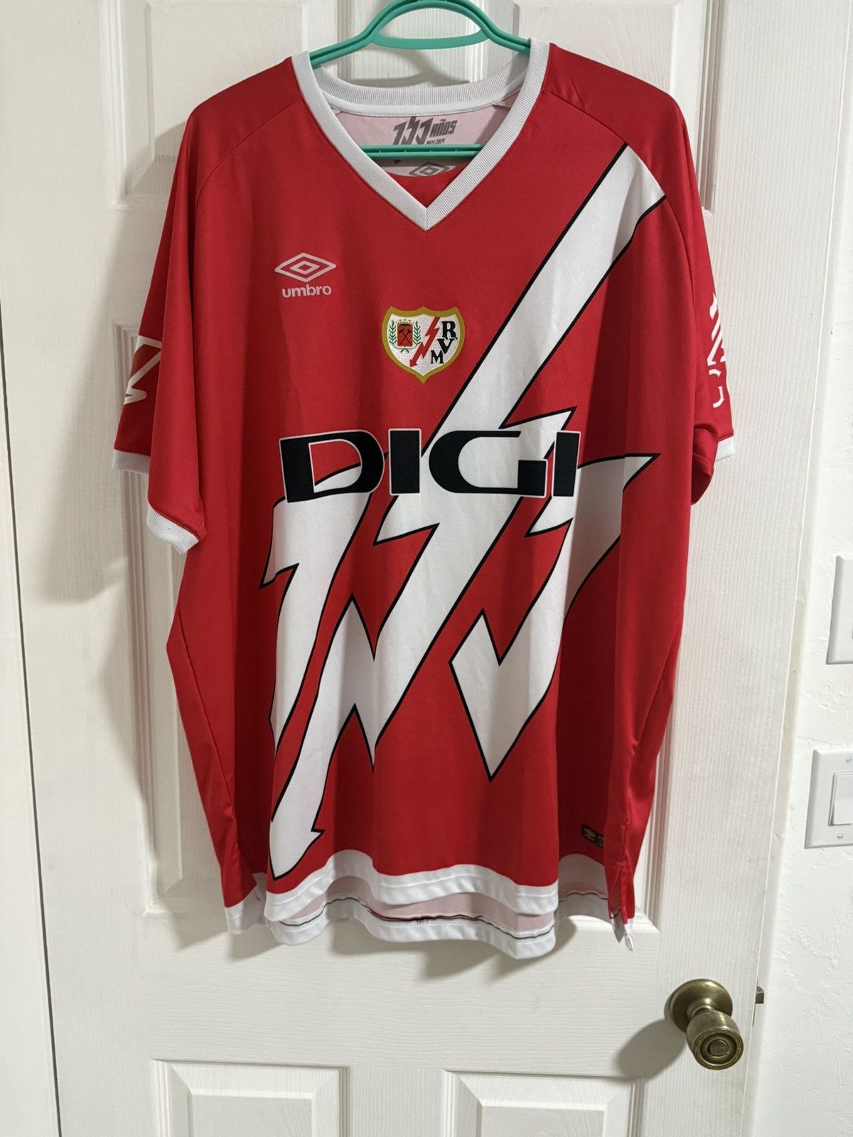 Umbro Rayo Vallecano 2024/25 100 year anniversary jersey Size US XXL / EU 58 / 5 - 1 Thumbnail