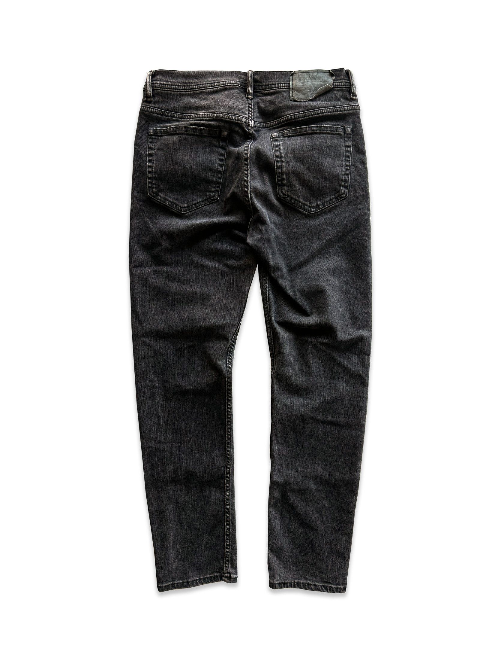 Acne Studios Acne Studios River Used Black Denim Jeans (29x32) Size US 30 / EU 46 - 2 Thumbnail