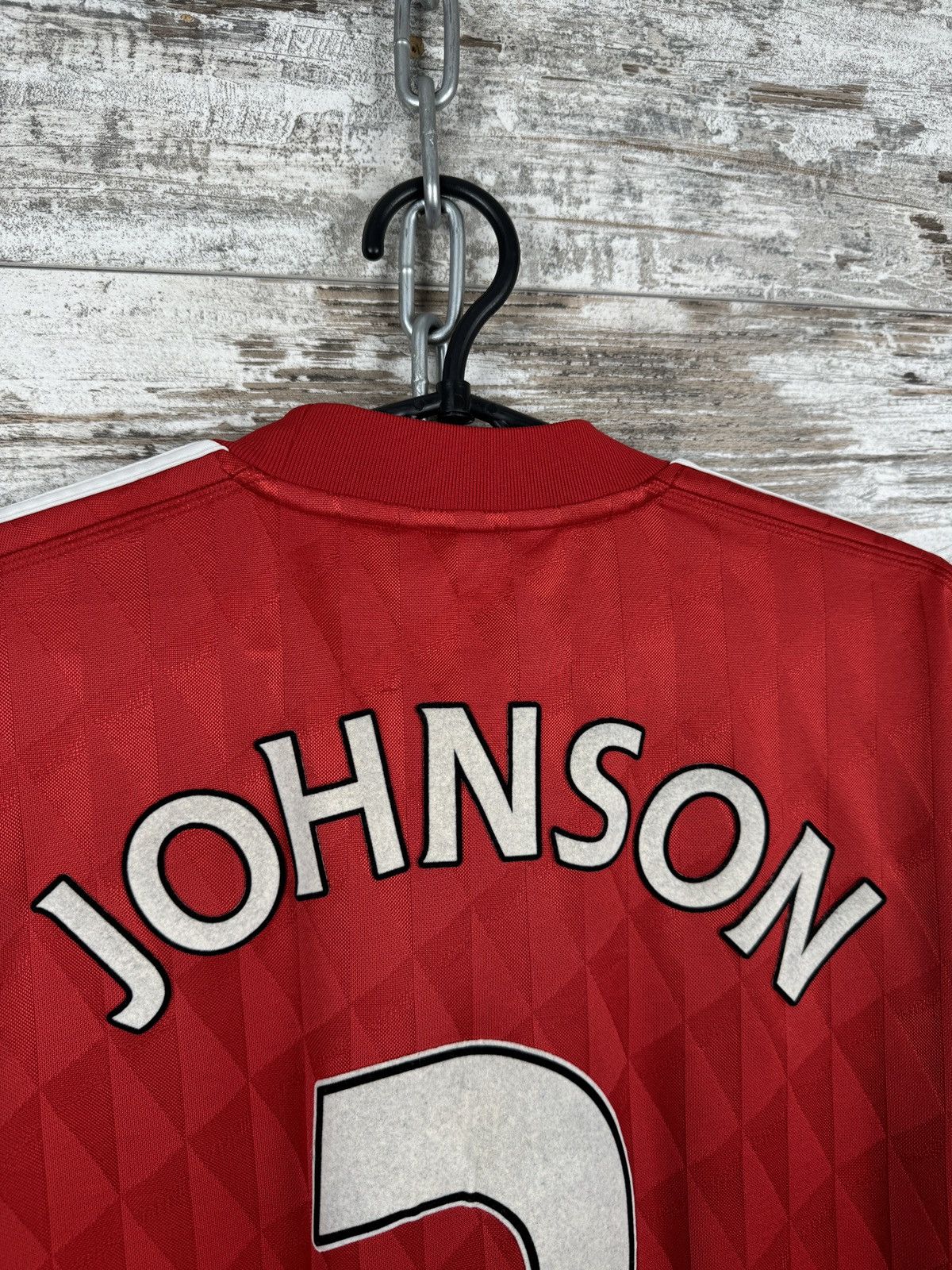 Adidas Mens Vintage Adidas Liverpool FC Johnson 2 T-shirt jersey Size US M / EU 48-50 / 2 - 16 Thumbnail