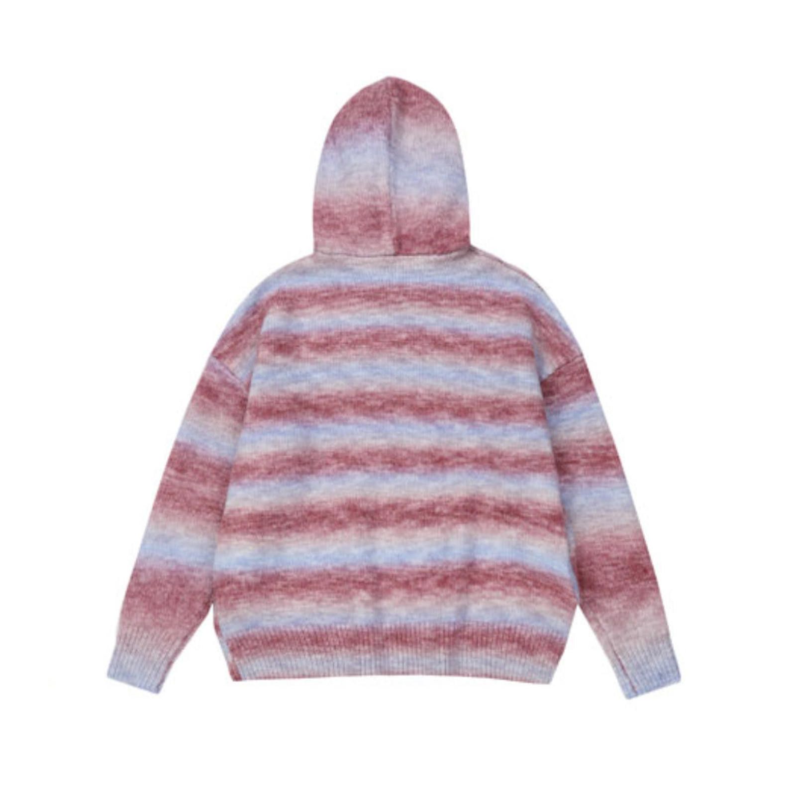 Other Spectrum Gradient-Stripe Knitted Hoodie - Wool Blend Size US M / EU 48-50 / 2 - 8 Thumbnail