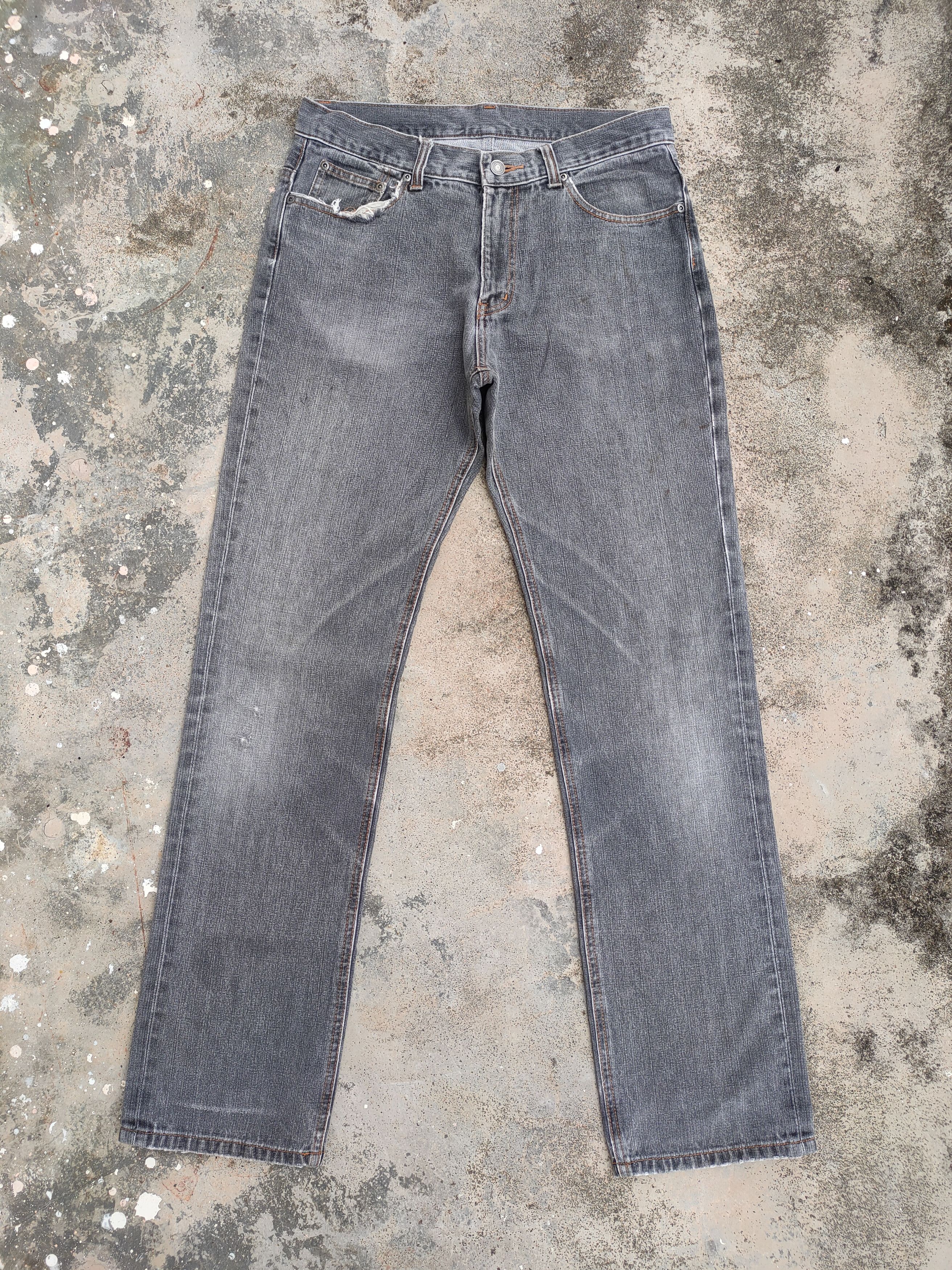 Japanese Brand × Jean VINTAGE JAPANESE FADED BLACK JEANS DENIM PANTS Size US 33 - 1 Thumbnail
