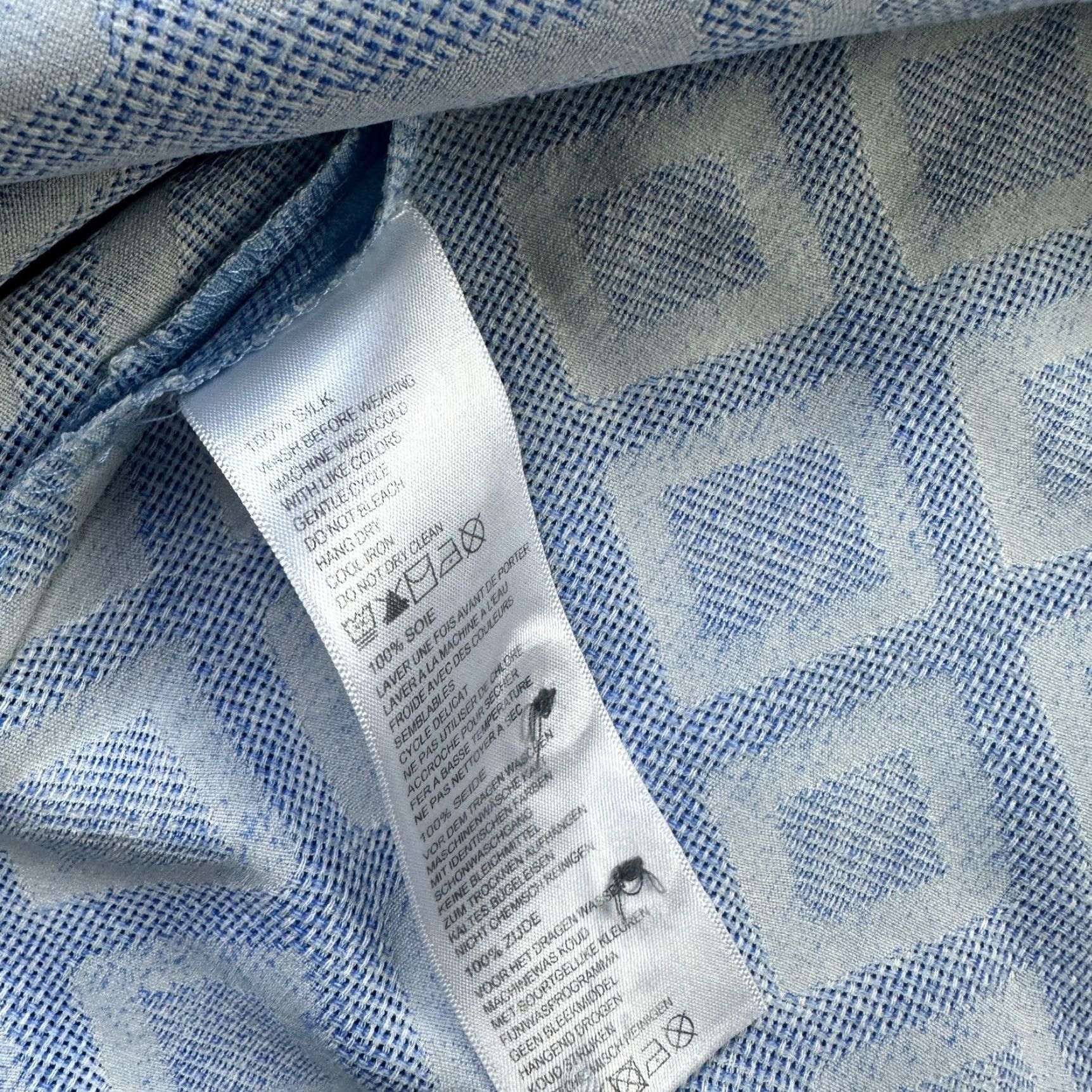 Tommy Bahama Tommy Bahama Shirt Mens 3XL Blue Silk Floral Camp Textured Size US XXL / EU 58 / 5 - 7 Thumbnail