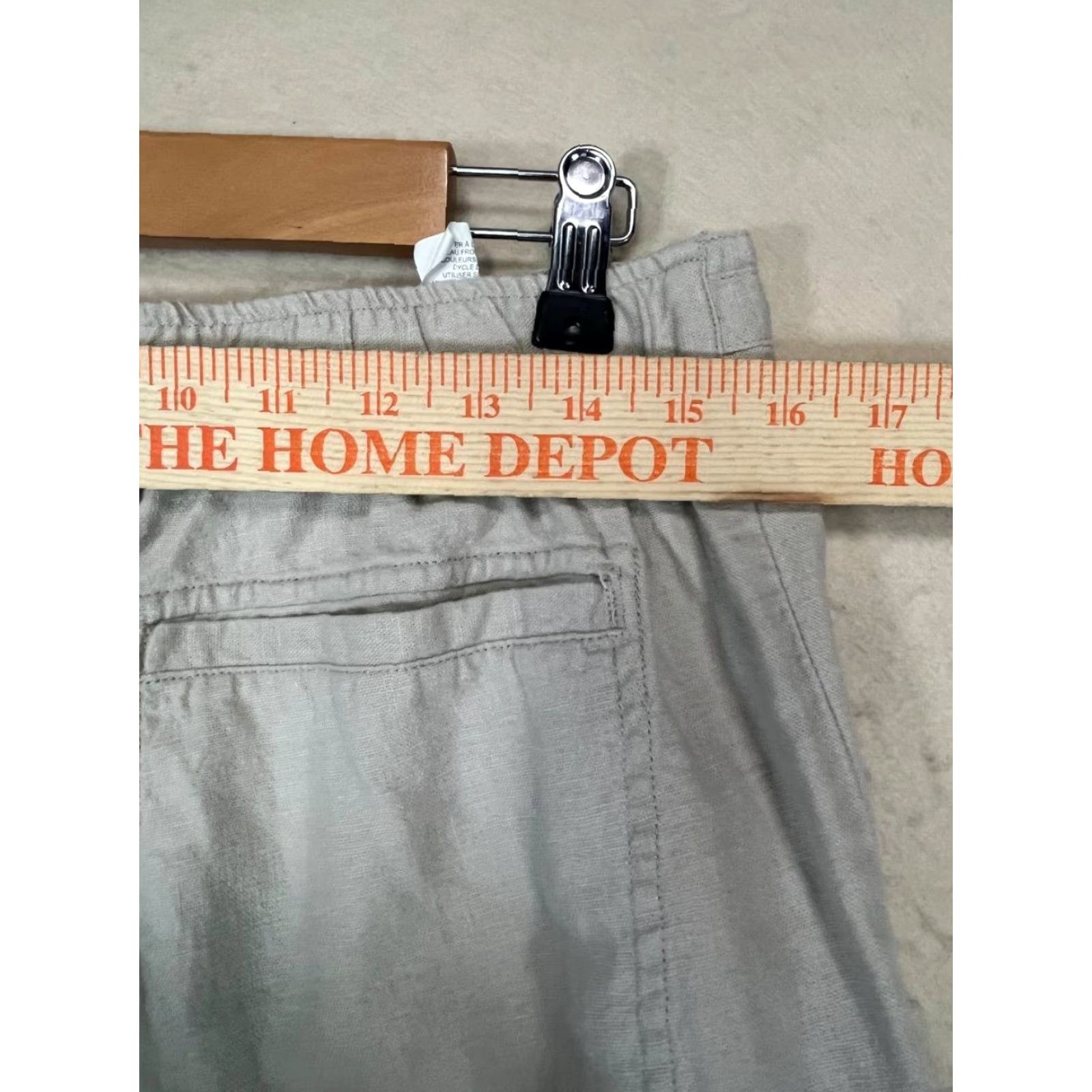 Vintage Havanera Pants Men's Beige Linen Blend Drawstring Travel Casual Size Medium Size US 31 - 4 Thumbnail