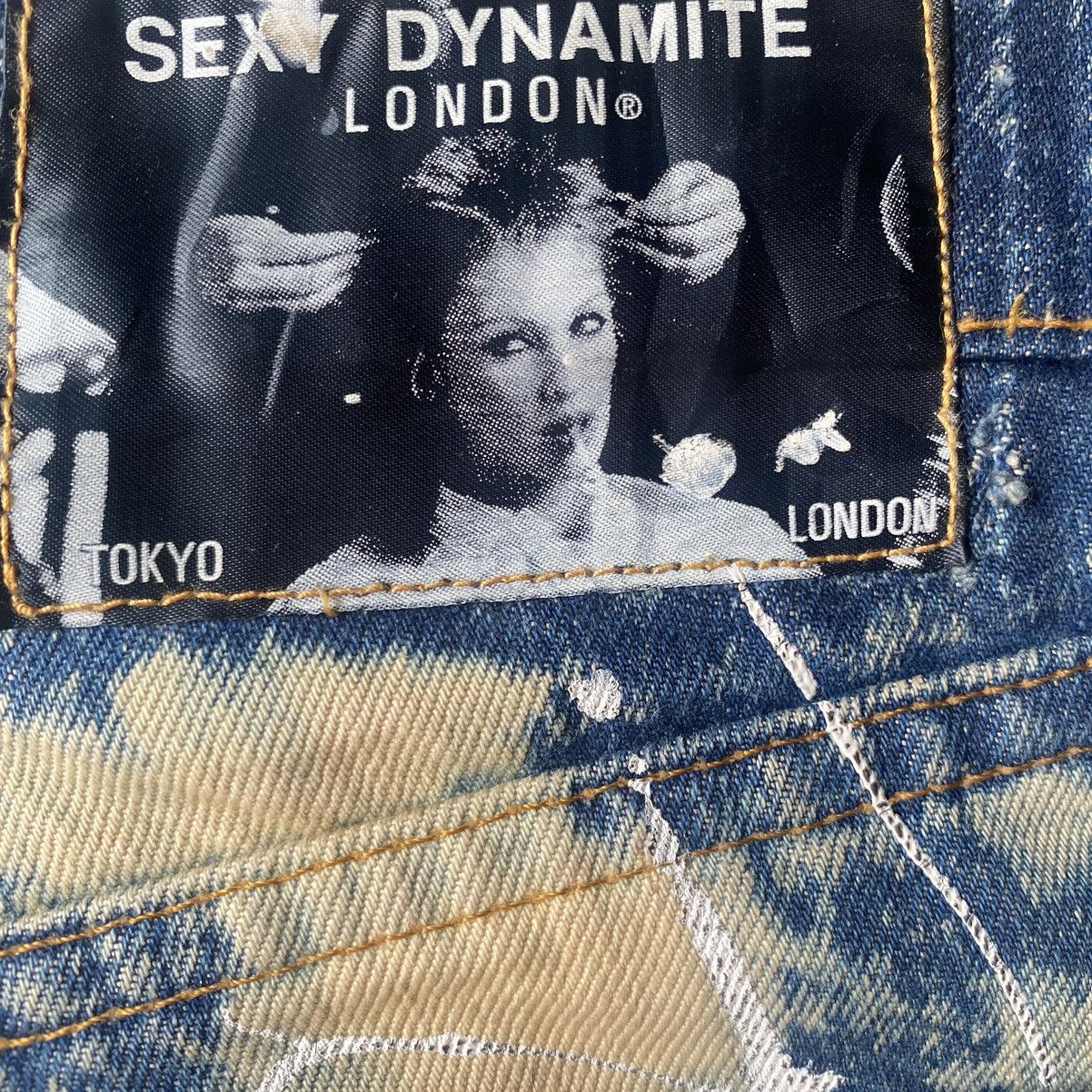 Japanese Brand Vintage 90’s Sexy Dynamite London Custom Jeans Size US 30 / EU 46 - 14 Thumbnail