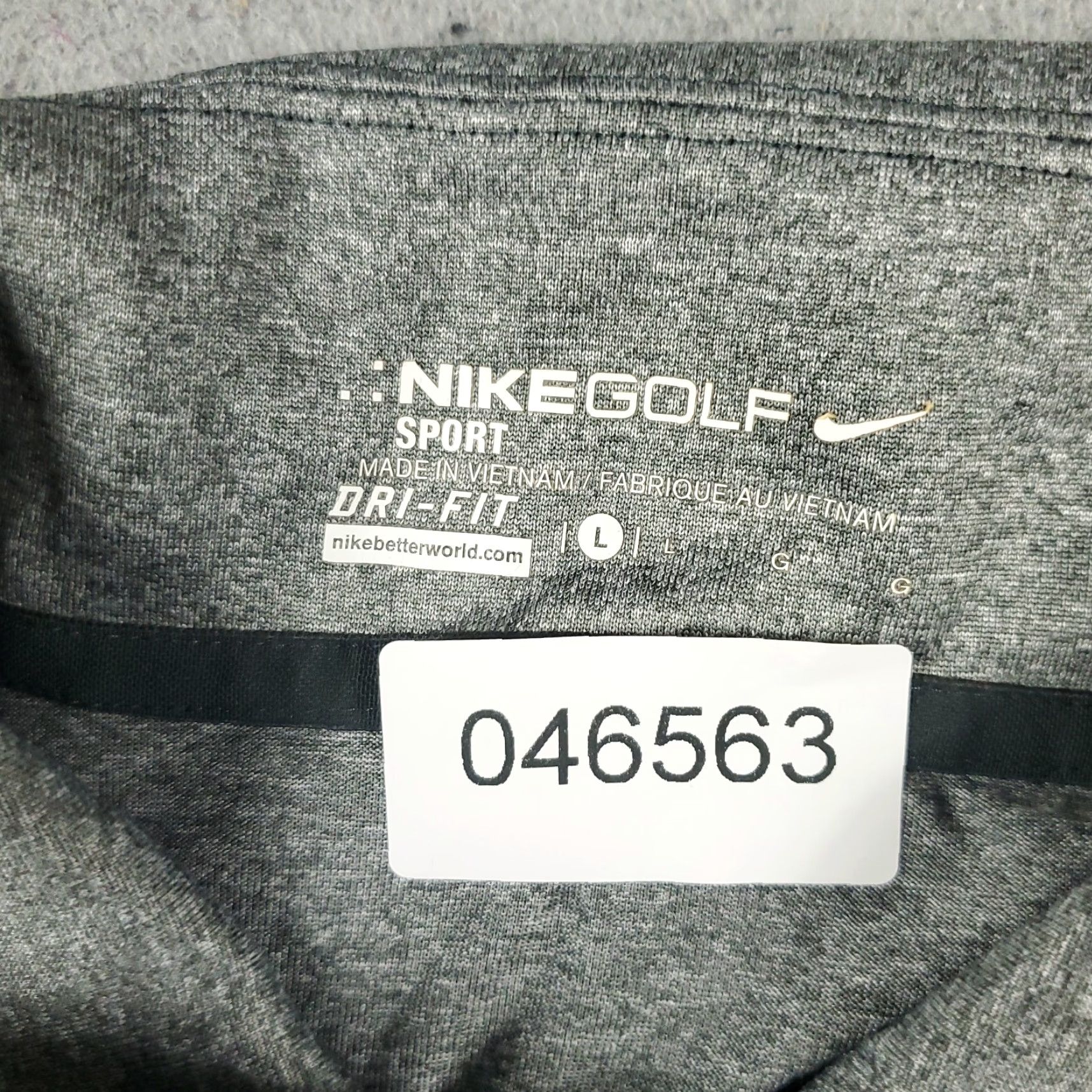Nike Nike Polo Shirt Mens Large Gray Swoosh Casual Short Sleeve Nike Dri-Fit Polo Size US L / EU 52-54 / 3 - 7 Thumbnail