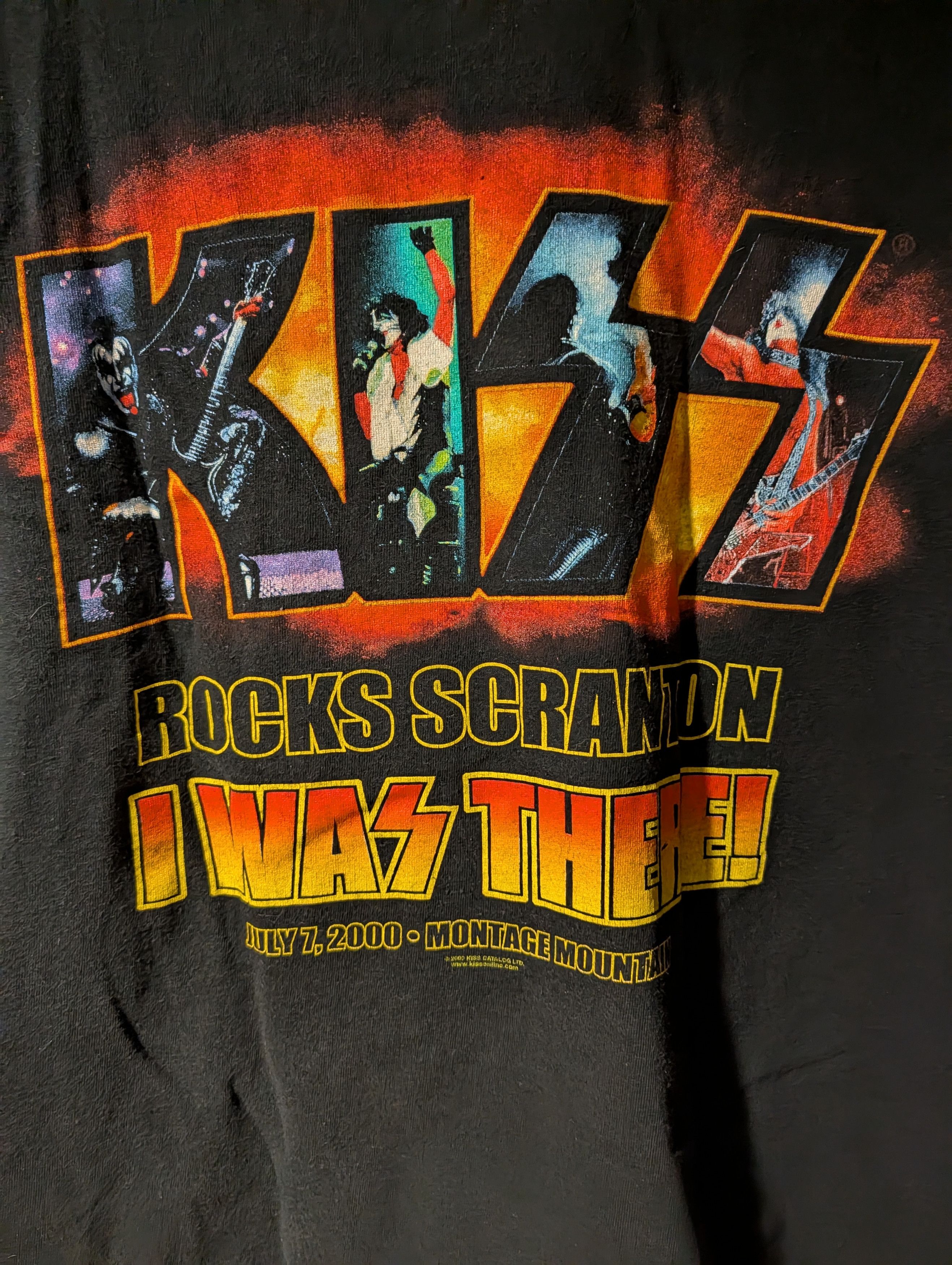 Band Tees Vintage 2000 Kiss Rocks Scranton I Was There Tour T-Shirt Size US XL / EU 56 / 4 - 5 Thumbnail