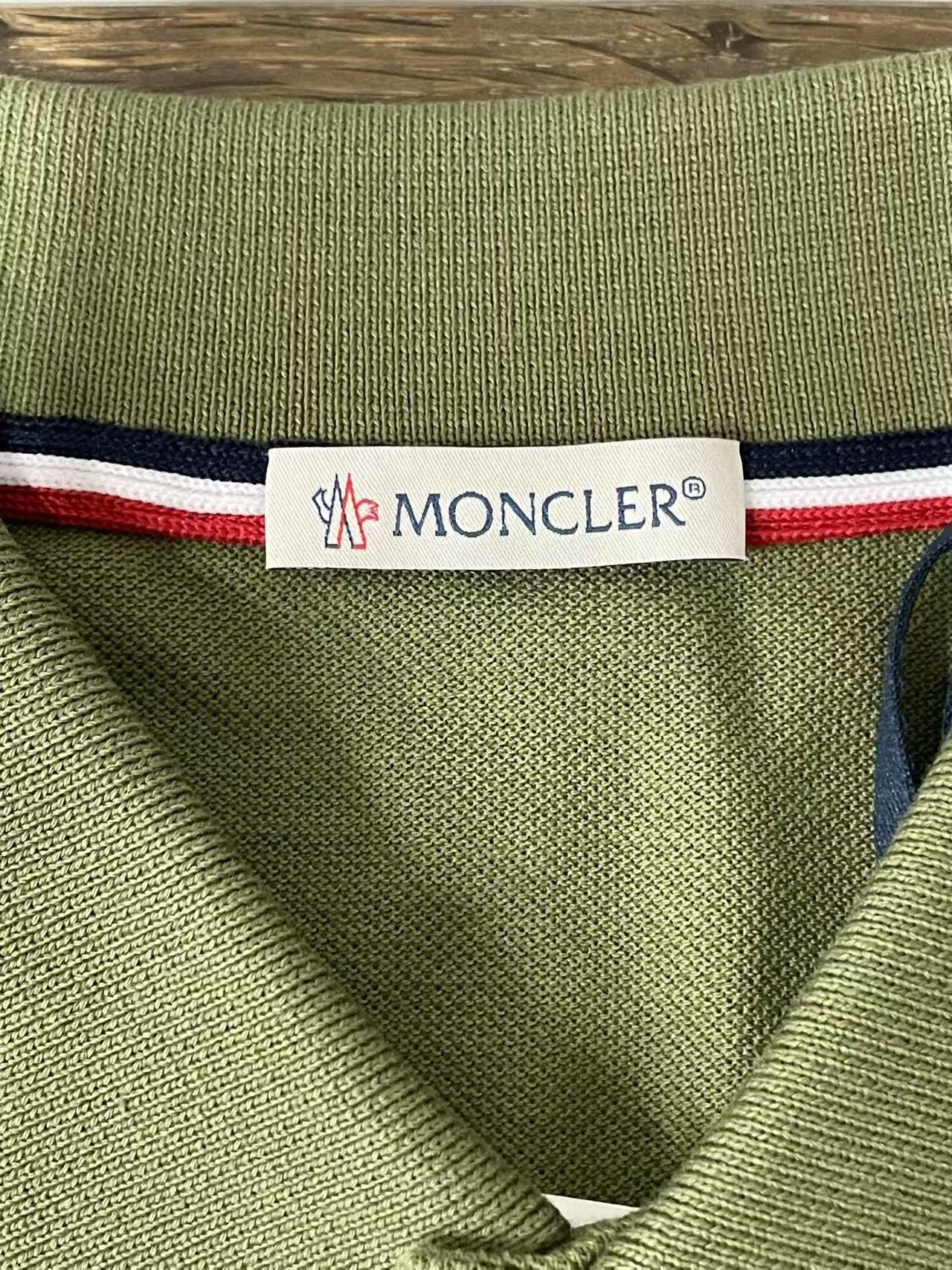 Moncler Moncler Green Patch Logo Polo Size US XL / EU 56 / 4 - 5 Thumbnail