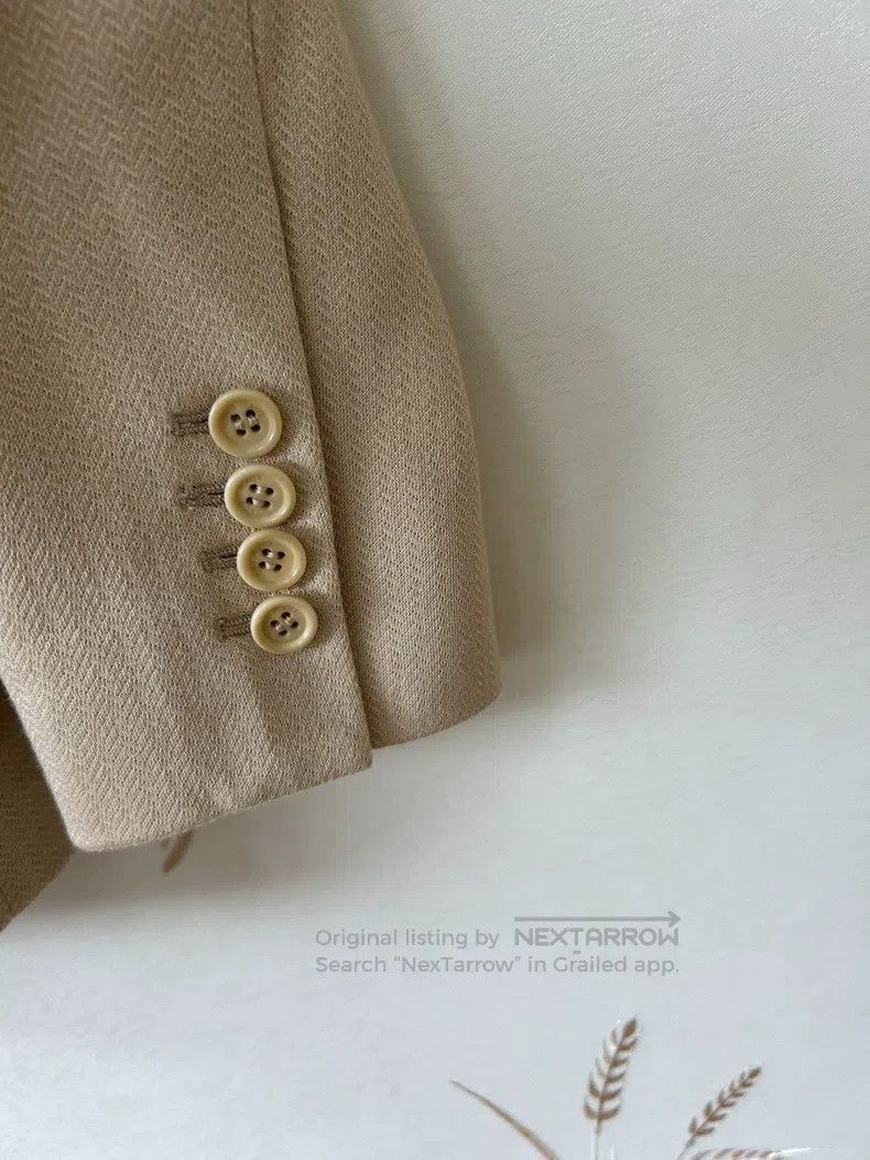 Loro Piana Loro Piana Cream silk cotton blazer Size S / US 4 / IT 40 - 7 Thumbnail