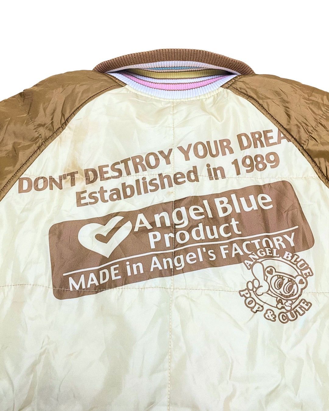 Angel Blue Angel's Grahams Cereal Box Parody Quilted Bomber Size M / US 6-8 / IT 42-44 - 6 Thumbnail