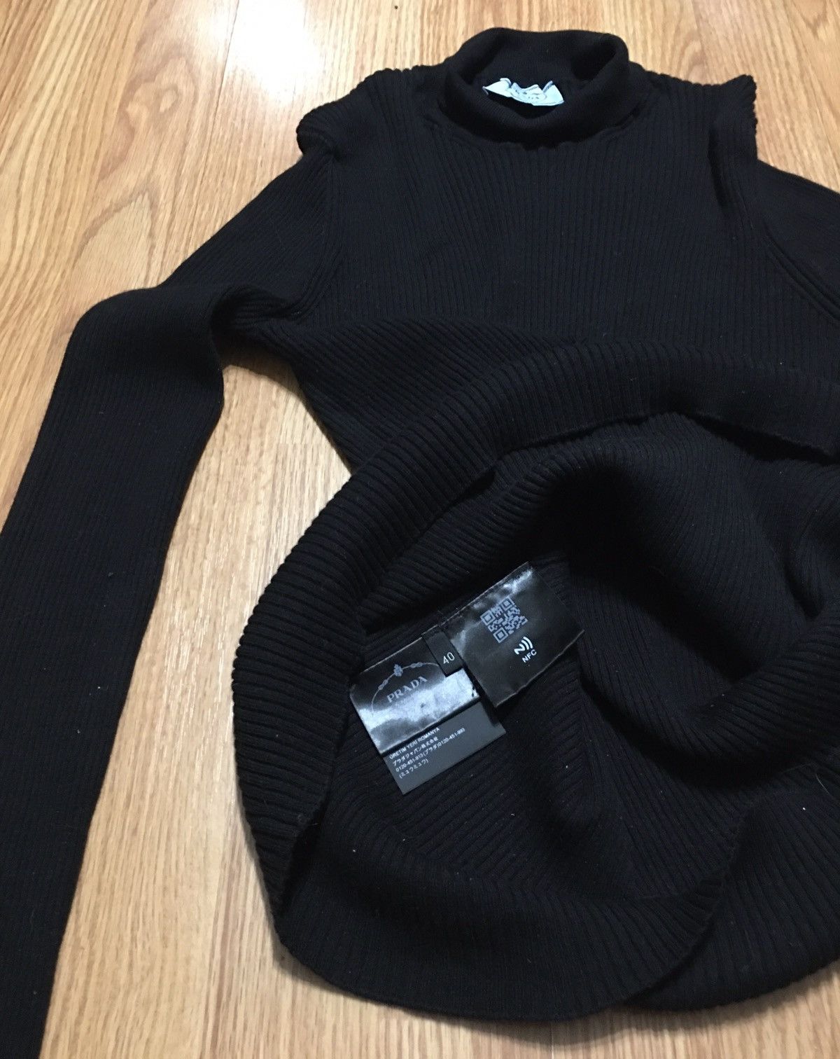 Prada PRADA Black Cotton Light Jumper Sweater Size EU 40 Size S / US 4 / IT 40 - 10 Thumbnail
