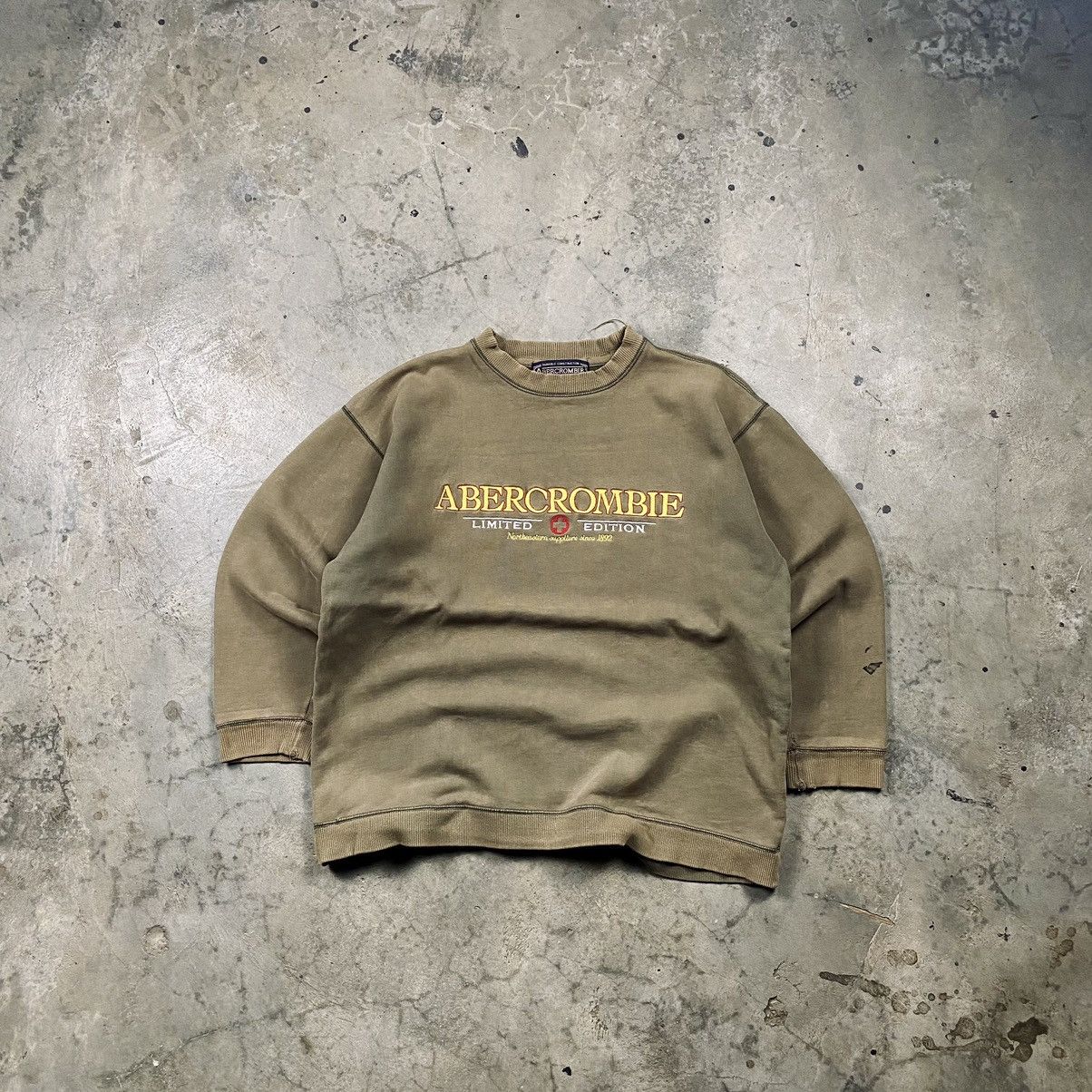 Abercrombie & Fitch × Vintage y2k Abercrombie&Fitch Distressed Boxy Crewneck Size US L / EU 52-54 / 3 - 1 Thumbnail