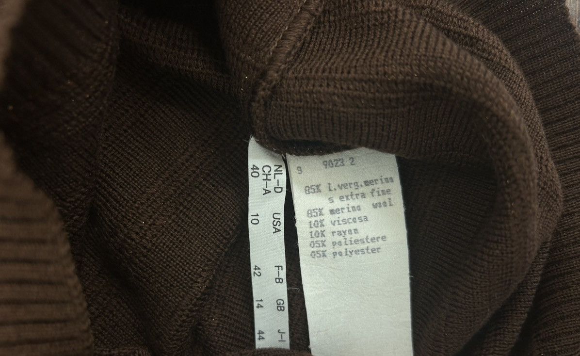 Fendi NWT Fendi Maglia Brown Merino Wool Striped Sweater Sz IT 44 Size M / US 6-8 / IT 42-44 - 6 Thumbnail