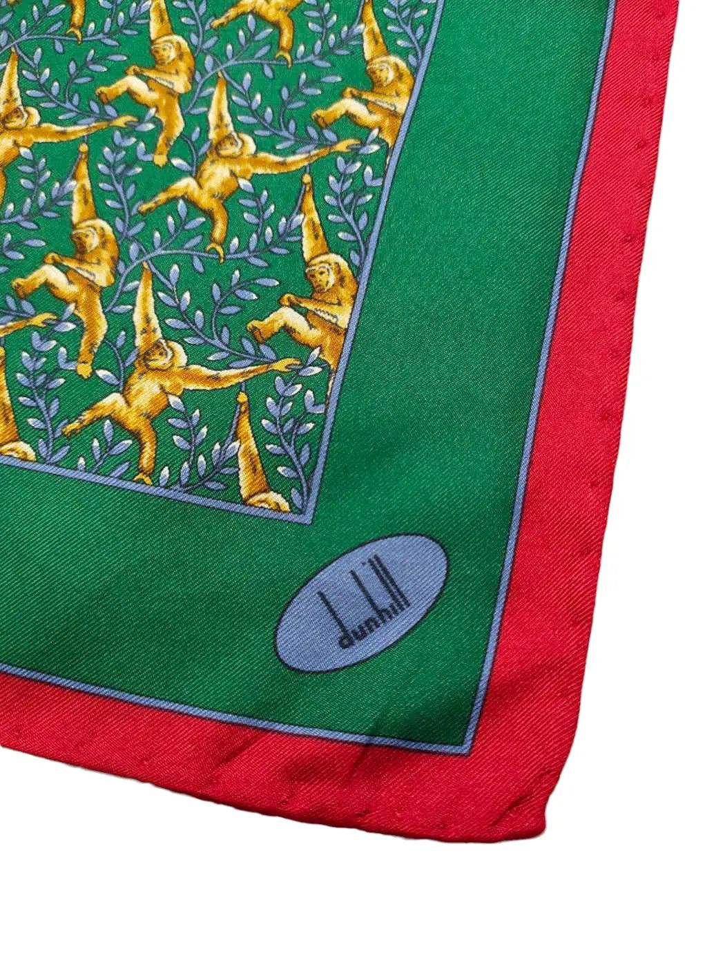 Alfred Dunhill Dunhill Monogram Silk Handkerchief Size ONE SIZE - 2 Thumbnail