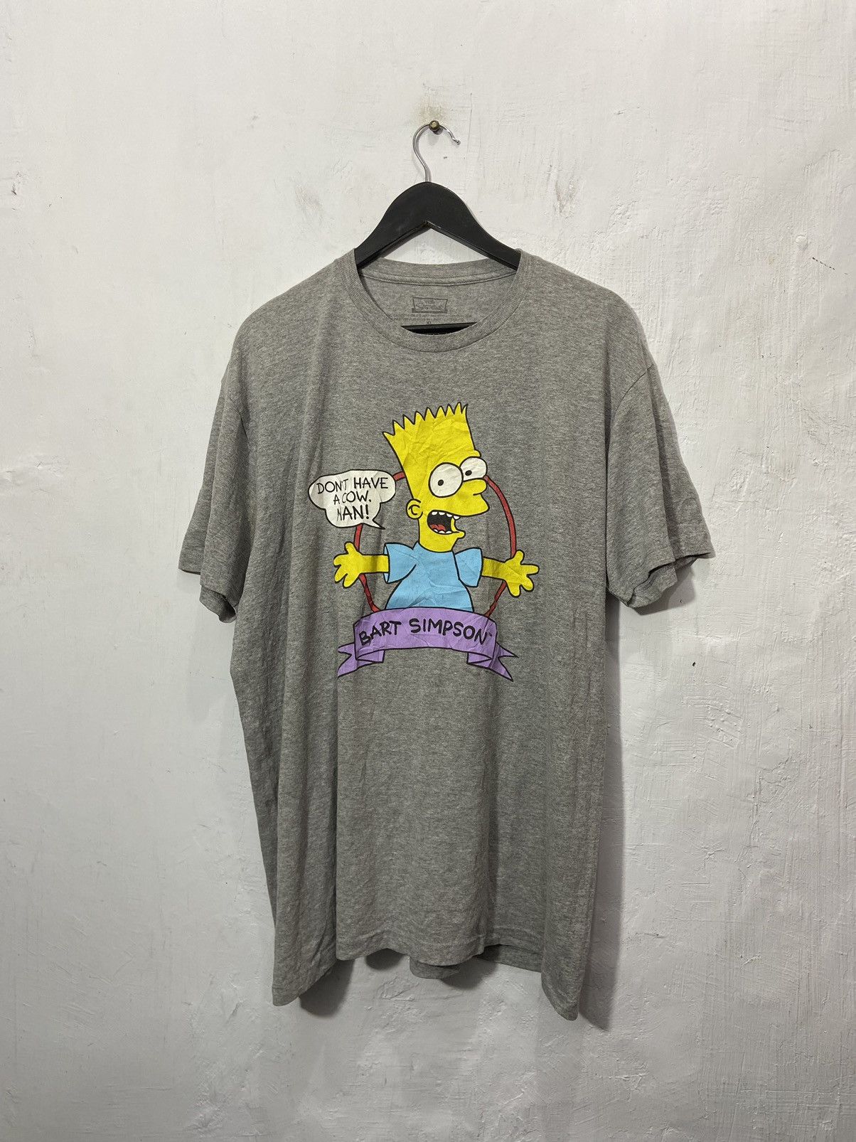 Cartoon Network × The Simpsons × Vintage Vintage The Bart Simpson Dont Have A Cow, Man Tshirt Size US XL / EU 56 / 4 - 1 Thumbnail