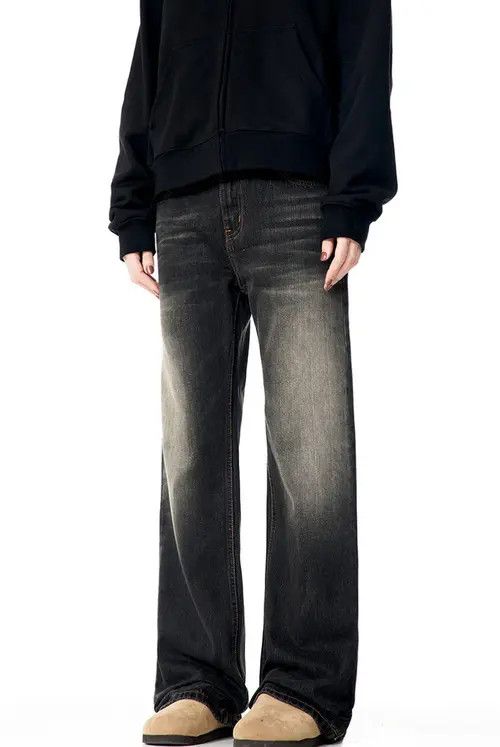 Japanese Brand × Jean American heavy-duty retro wide-leg bootcut jeans for men Size US 32 / EU 48 - 4 Thumbnail