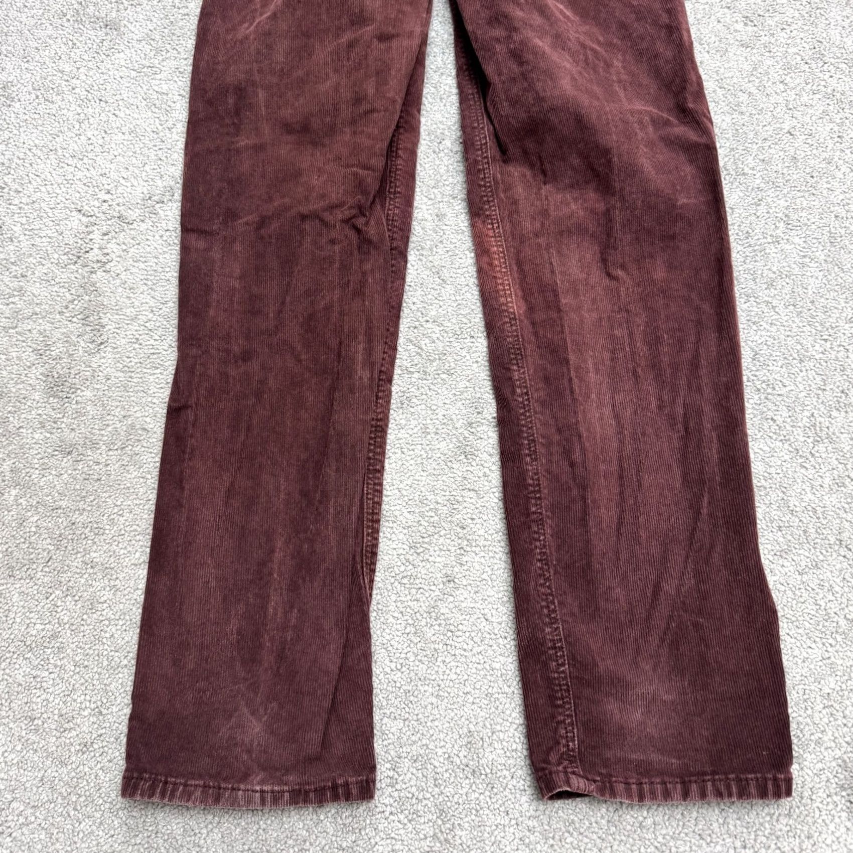 American Eagle Outfitters American Eagle Outfitters 90s Straight Corduroy Pants Womens 4 Plum Red Stretch Size 27" / US 4 / IT 40 - 7 Thumbnail