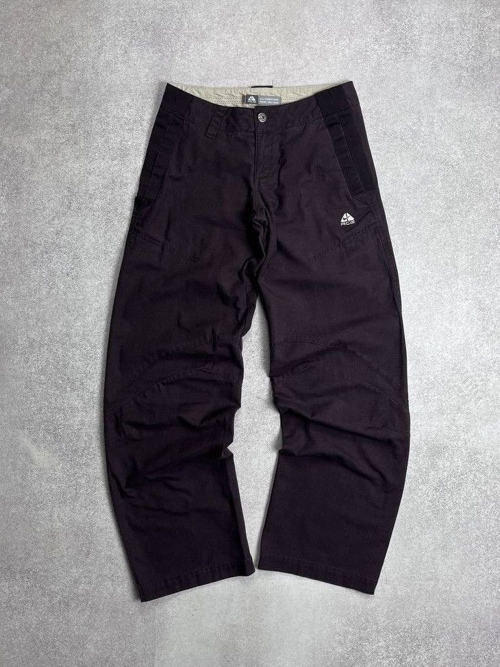 Nike ACG Vintage Nike ACG Brown Cargo Y2K Pants 32 Size US 32 / EU 48 - 1 Thumbnail