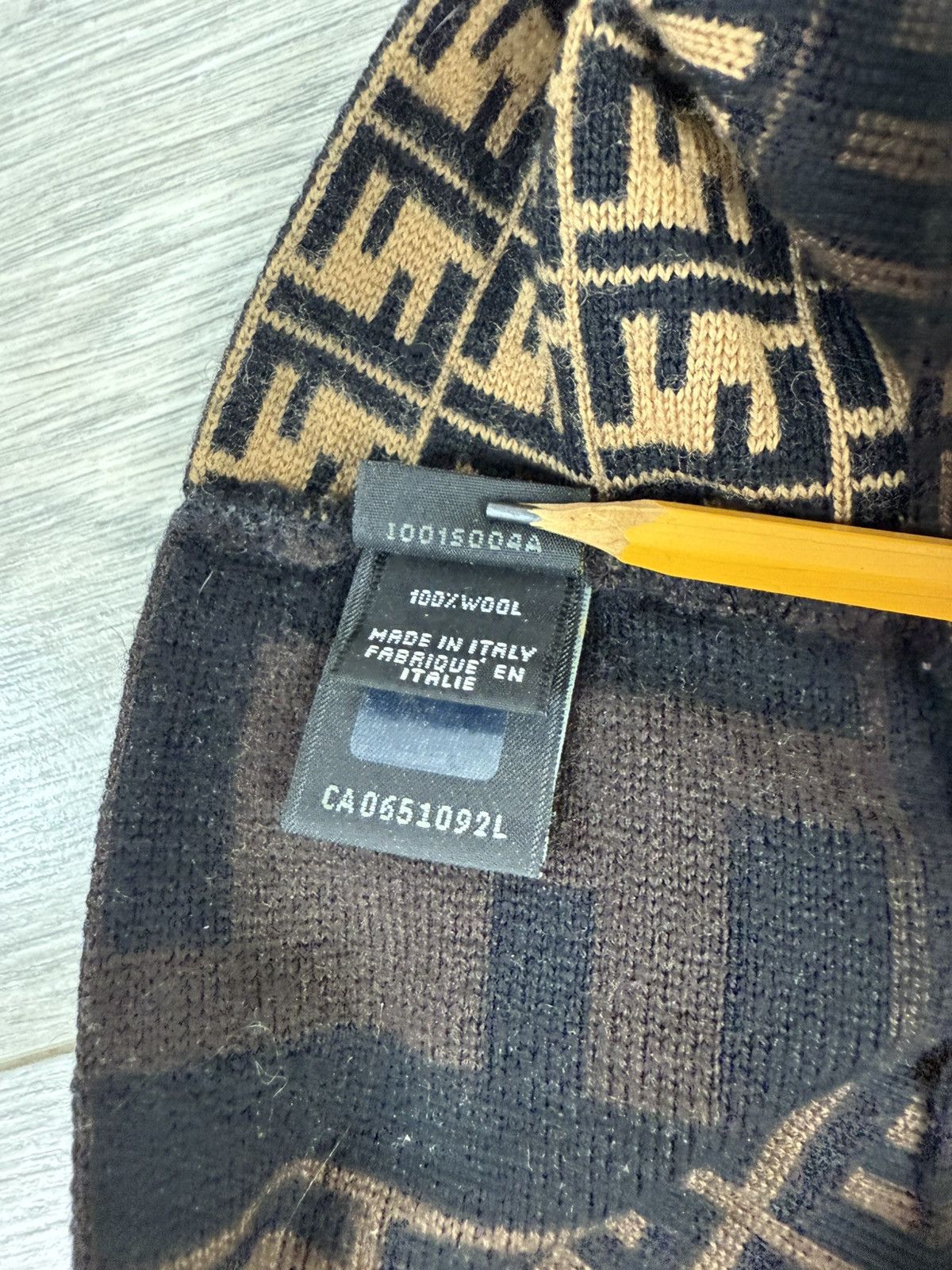 Fendi Fendi Tate Monogram Beanie Size ONE SIZE - 5 Thumbnail
