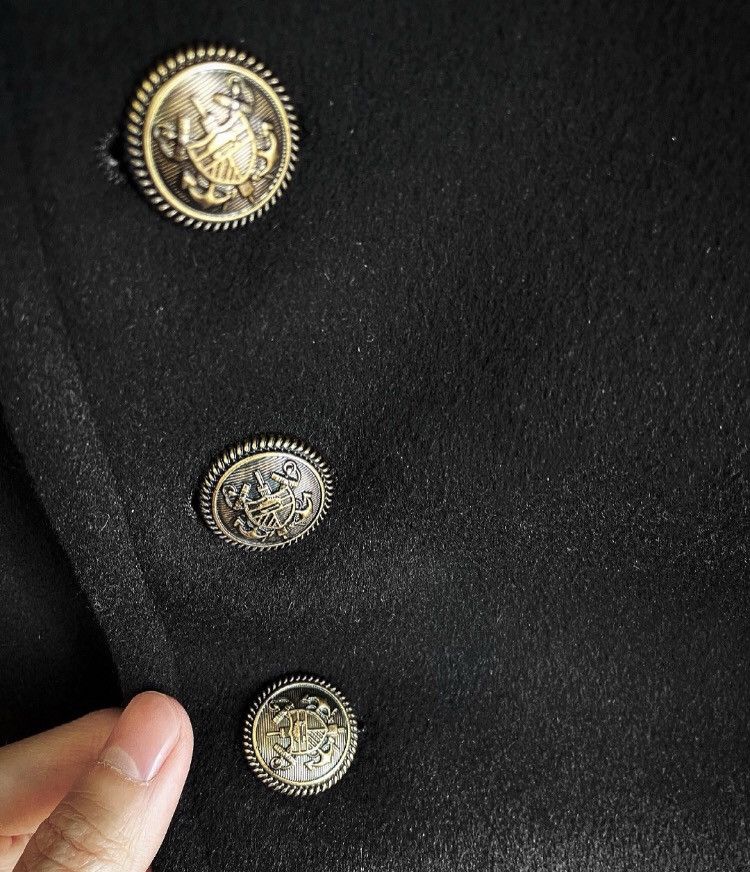Saint Laurent Paris Saint Laurent SLP17FW Double breasted Navy Anchor Coat Size US M / EU 48-50 / 2 - 3 Thumbnail