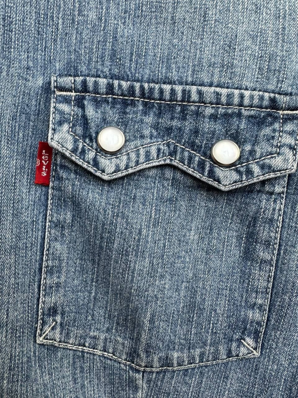 Levi's Vintage Clothing Levi’s Positively Superior Western Denim Shirt Pearl Snap Size L / US 10 / IT 46 - 10 Thumbnail
