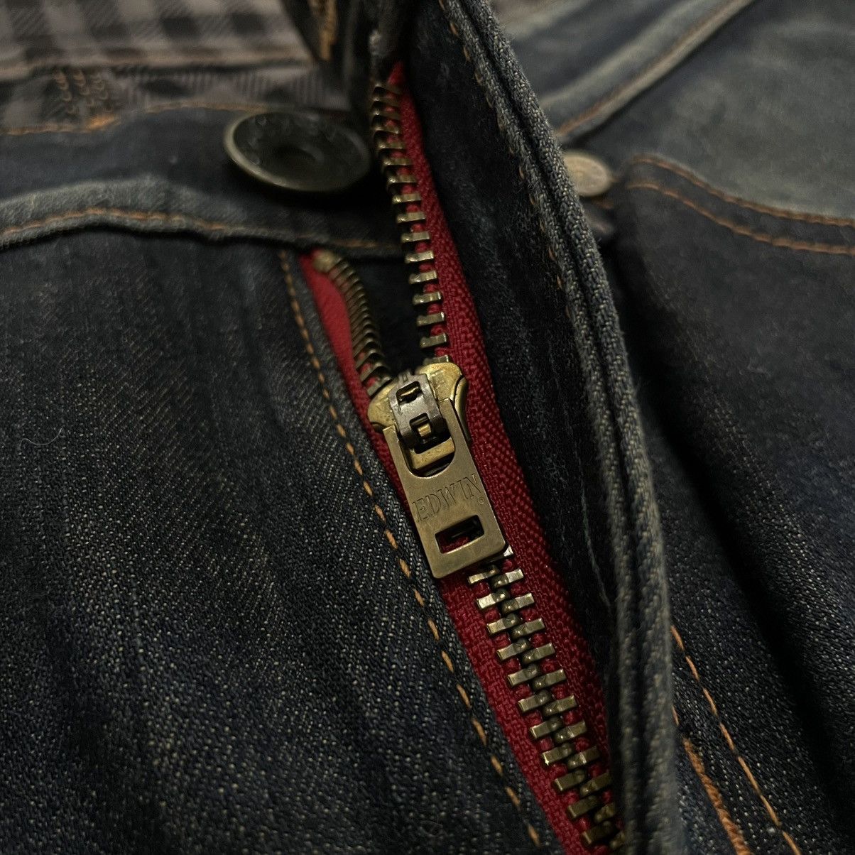 Edwin Edwin Blue Trip 503 Faded Denim Zip Pocket Kapital Style Size US 31 - 4 Thumbnail