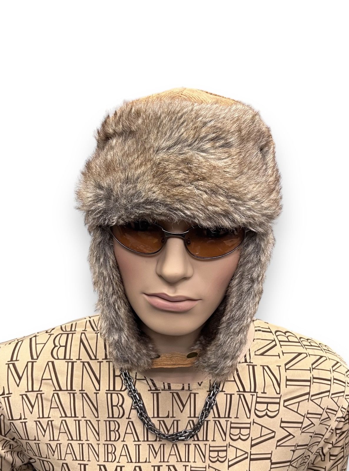 Ruben Kone FYE💥Vintage RUBEN Corduroy Faux Fur Quilted Trooper Trapper Size ONE SIZE - 2 Thumbnail