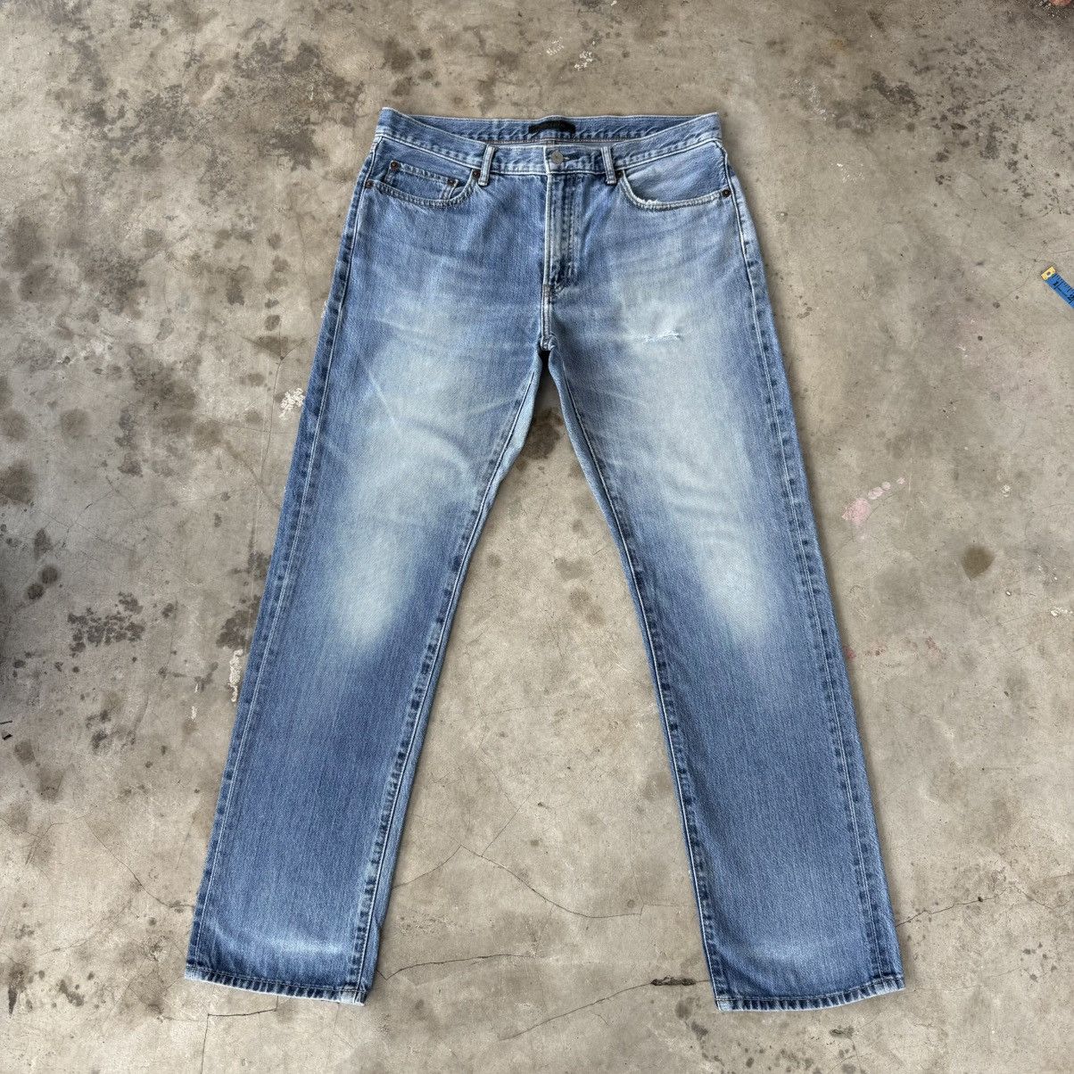 Japanese Brand 36x30.5 Vintage Japanese Brand Faded Denim Jean Pants Size US 36 / EU 52 - 1 Thumbnail